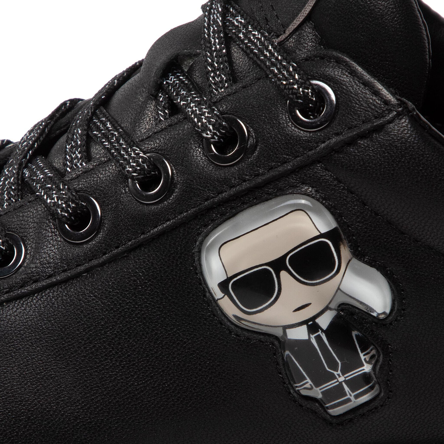 KARL LAGERFELD Сникърси KL62633 Черен - Pepit.bg