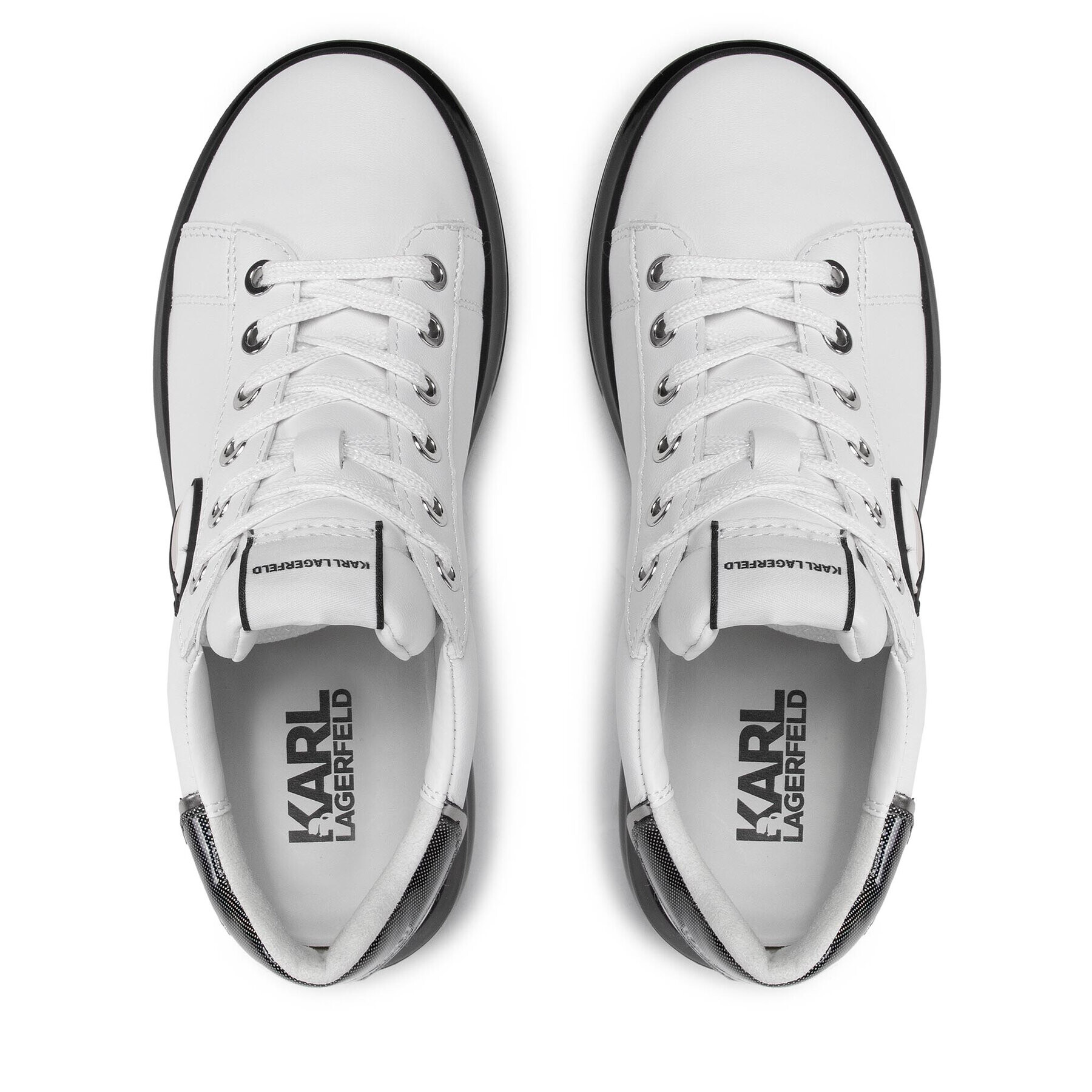 KARL LAGERFELD Сникърси KL62634 Бял - Pepit.bg