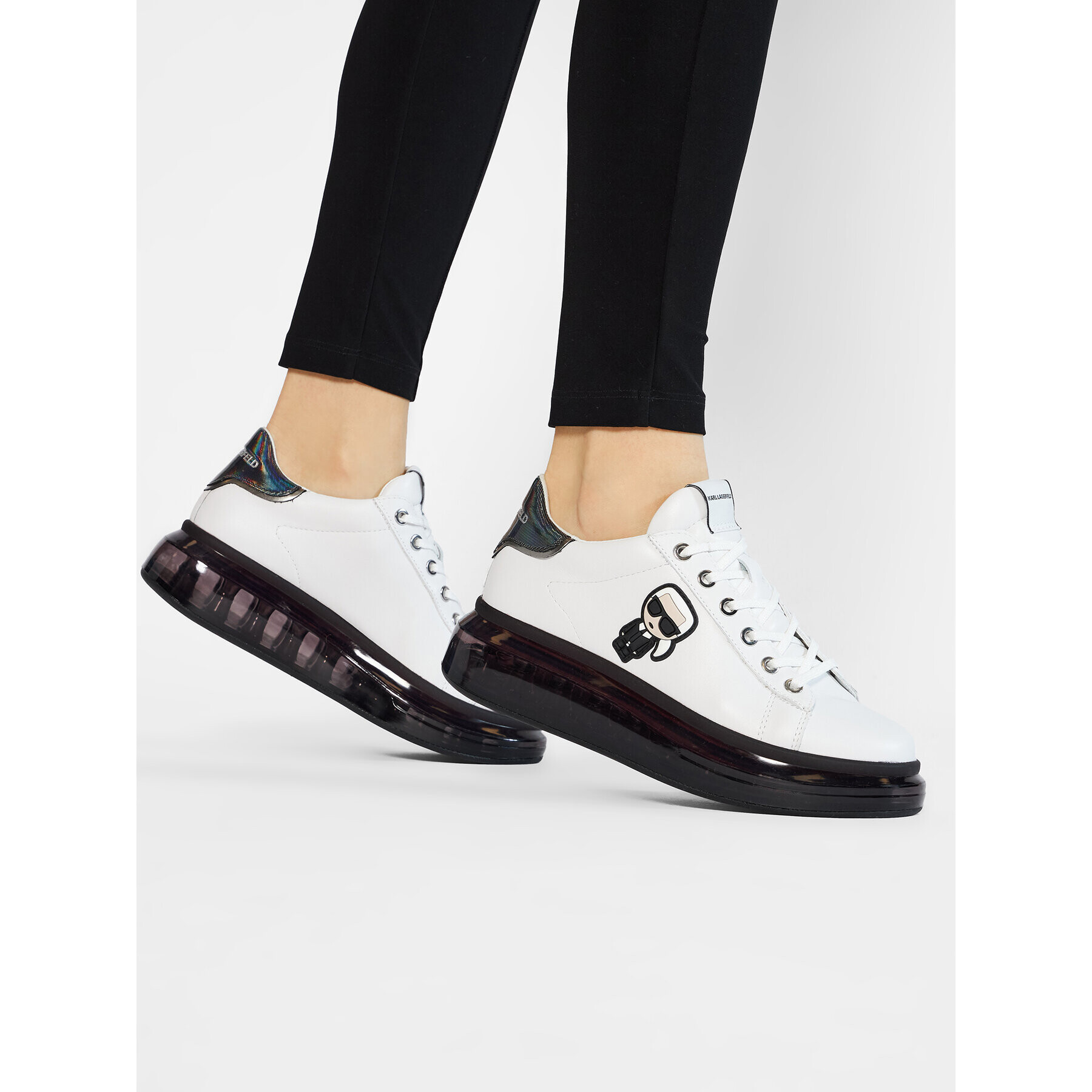 KARL LAGERFELD Сникърси KL62634 Бял - Pepit.bg