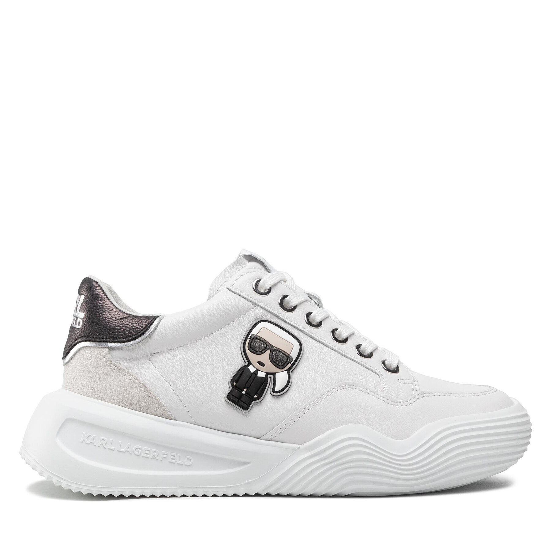 KARL LAGERFELD Сникърси KL62830 Бял - Pepit.bg