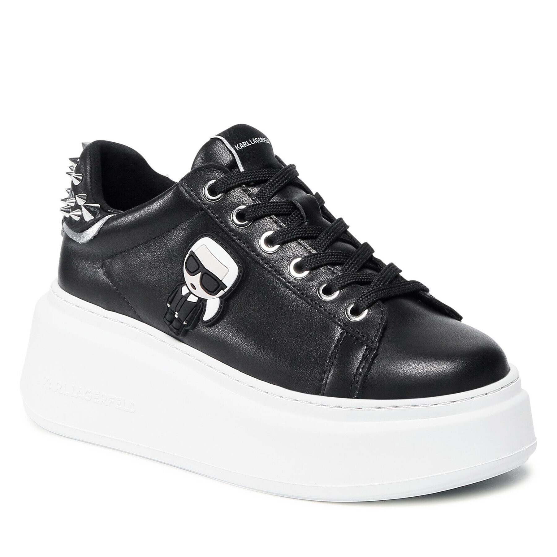 KARL LAGERFELD Сникърси KL63529 Черен - Pepit.bg