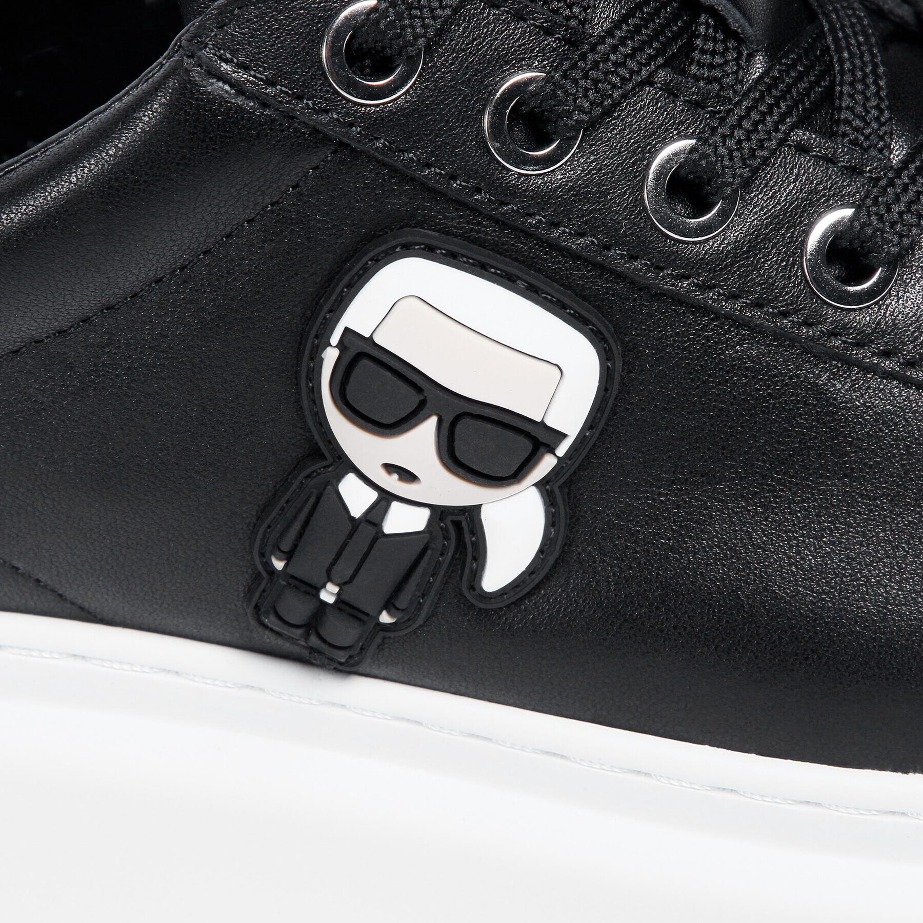 KARL LAGERFELD Сникърси KL63529 Черен - Pepit.bg