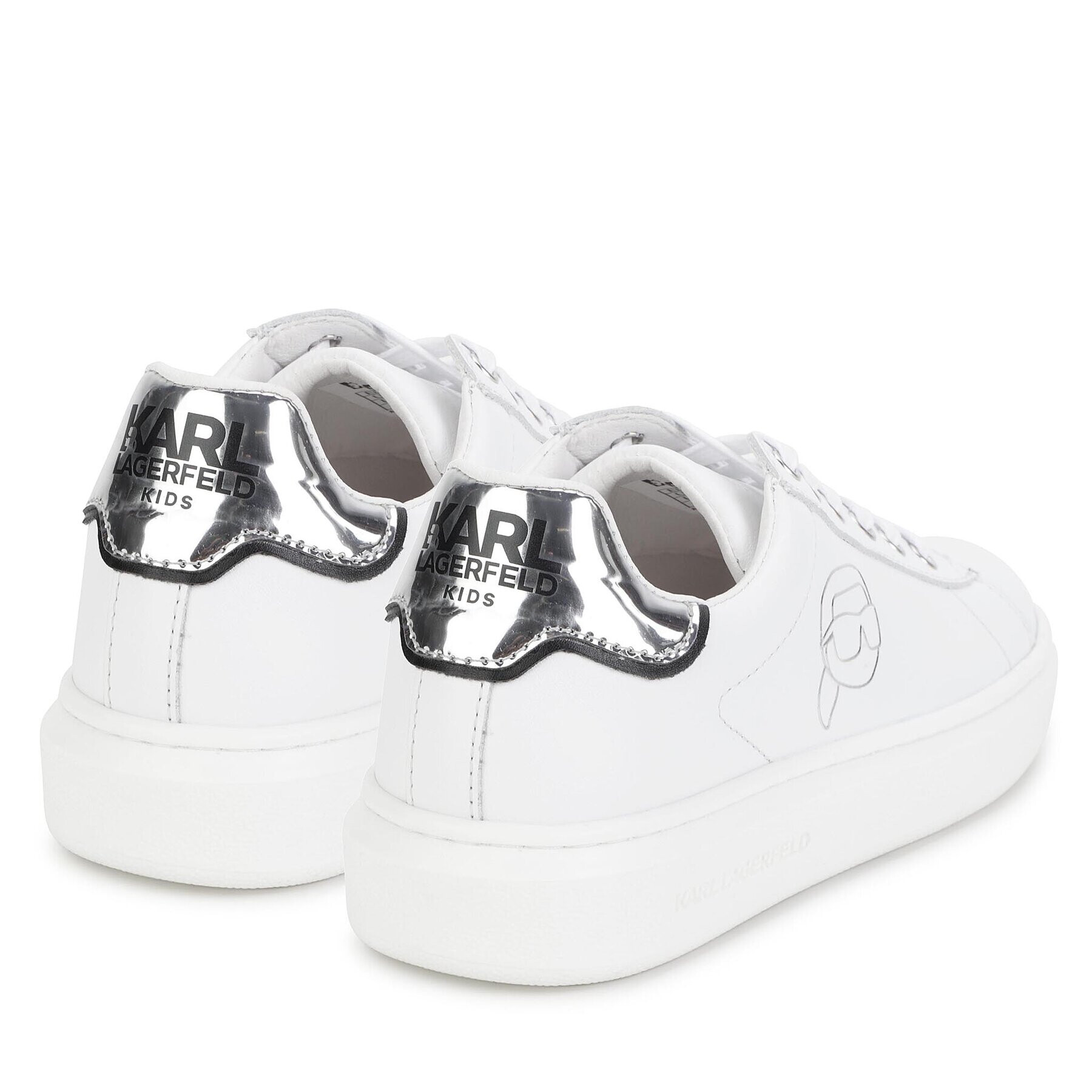 Karl Lagerfeld Kids Сникърси Z19109 Бял - Pepit.bg