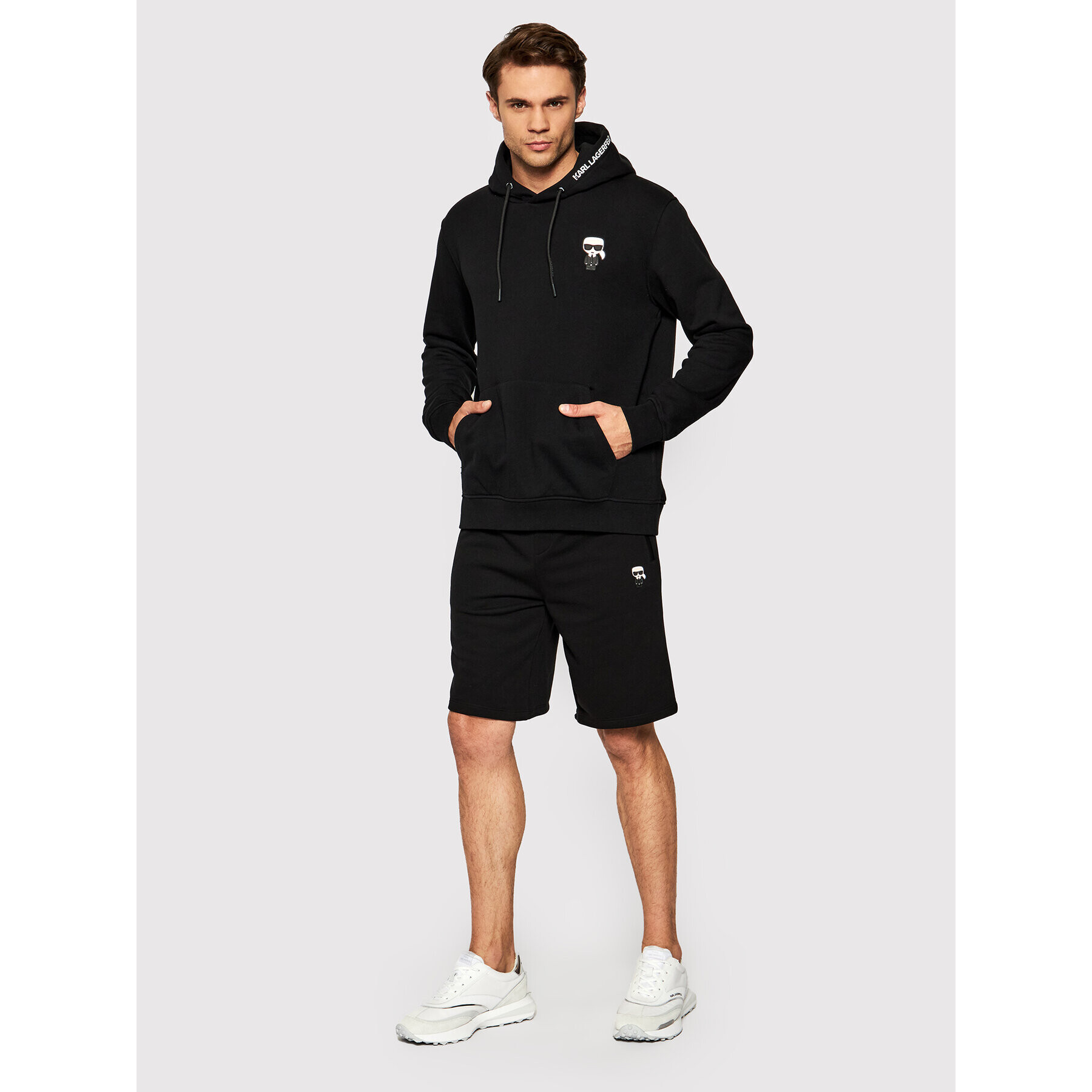 KARL LAGERFELD Спортни шорти 705034 512910 Черен Regular Fit - Pepit.bg