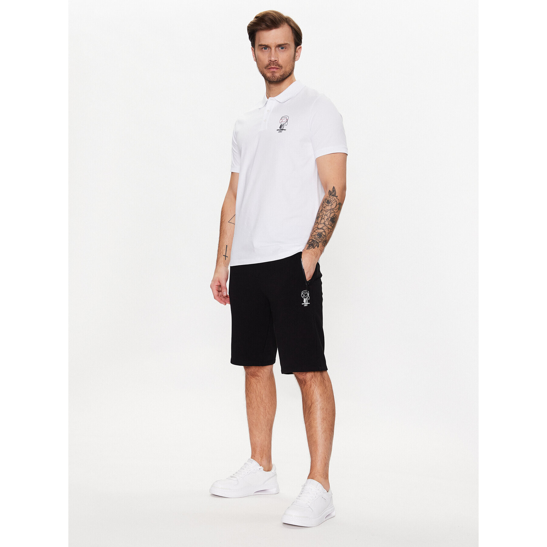 KARL LAGERFELD Спортни шорти 705092 531900 Черен Regular Fit - Pepit.bg