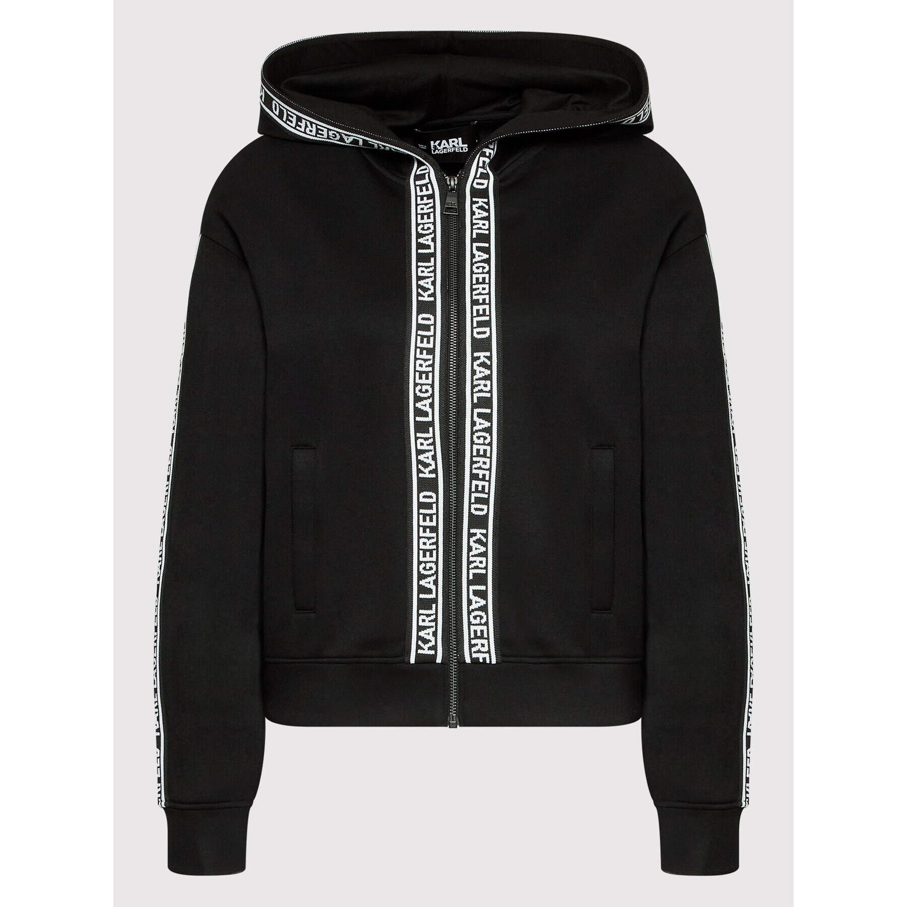 KARL LAGERFELD Суитшърт 220W1805 Черен Regular Fit - Pepit.bg