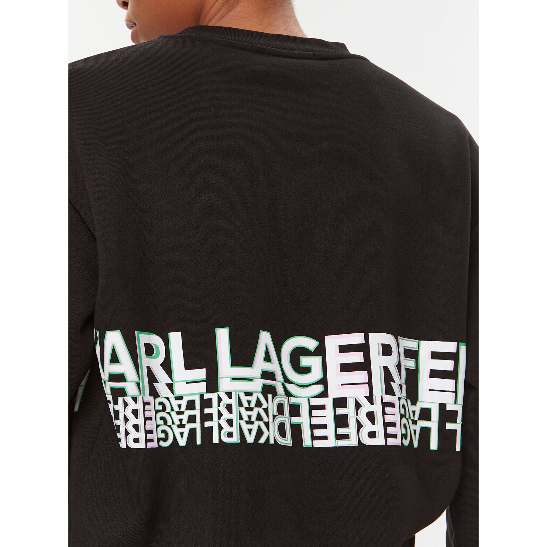KARL LAGERFELD Суитшърт 235W1813 Черен Regular Fit - Pepit.bg