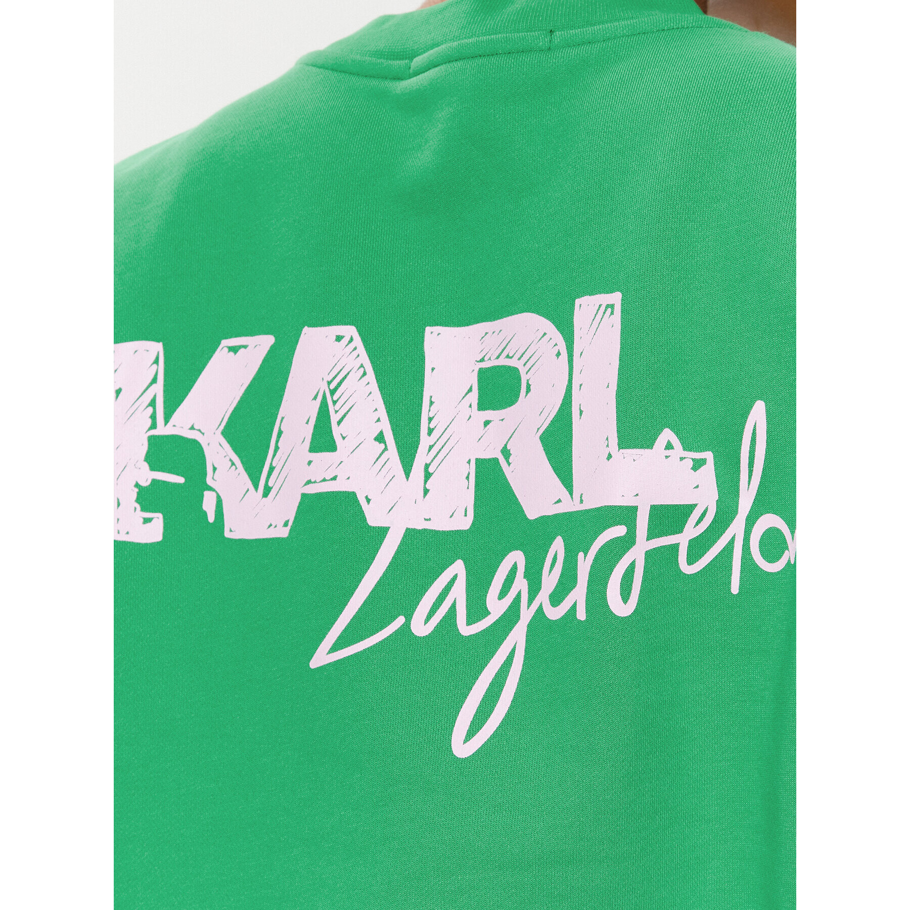 KARL LAGERFELD Суитшърт 235W1817 Зелен Regular Fit - Pepit.bg