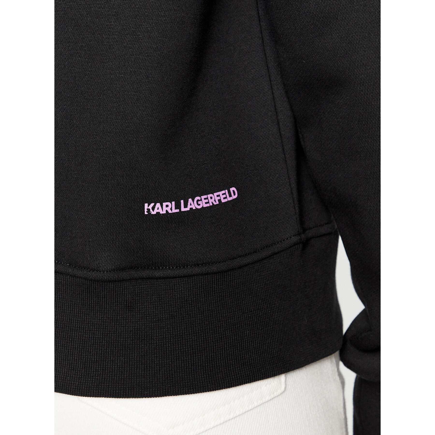 KARL LAGERFELD Суитшърт 236W1831 Черен Regular Fit - Pepit.bg