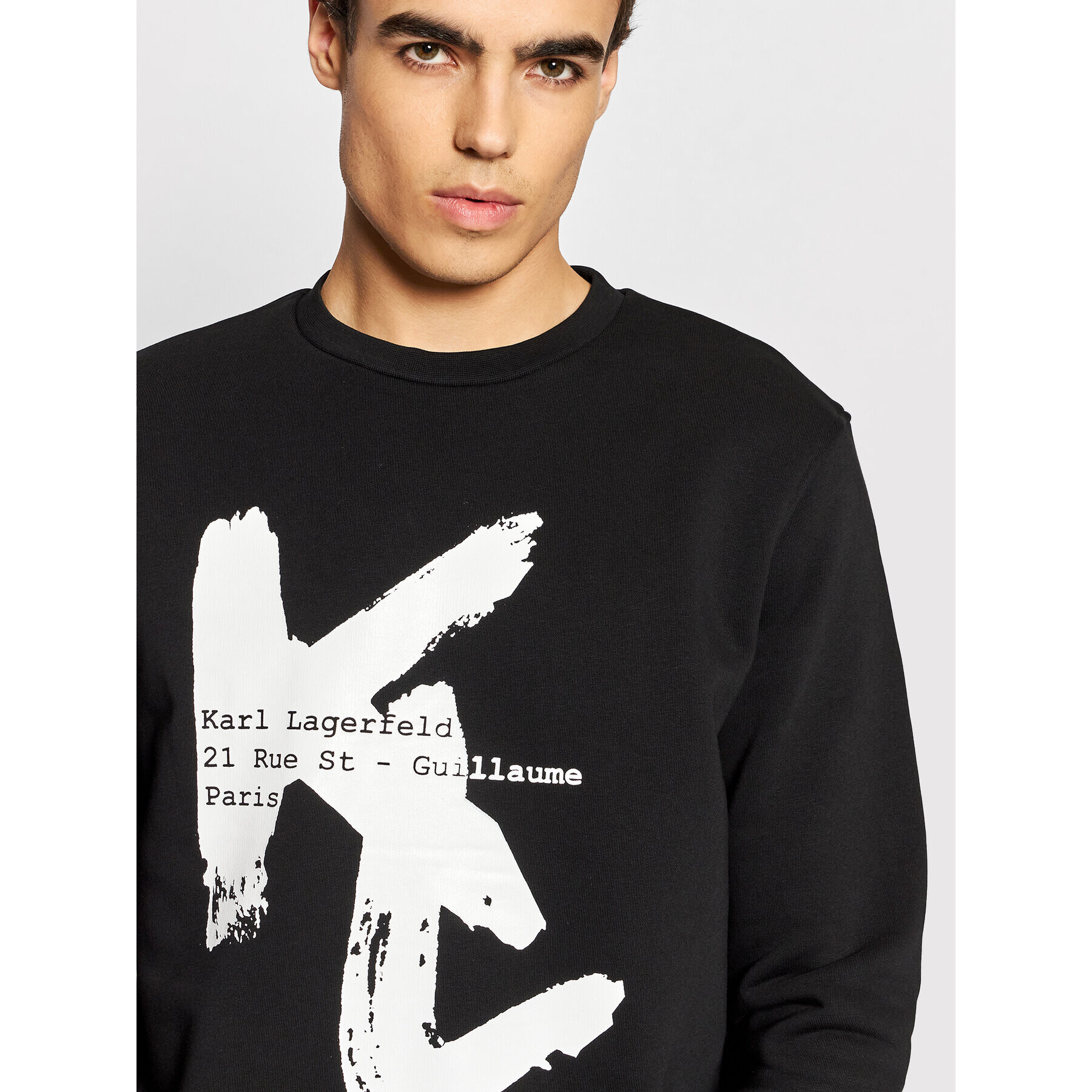 KARL LAGERFELD Суитшърт 705002 512913 Черен Regular Fit - Pepit.bg