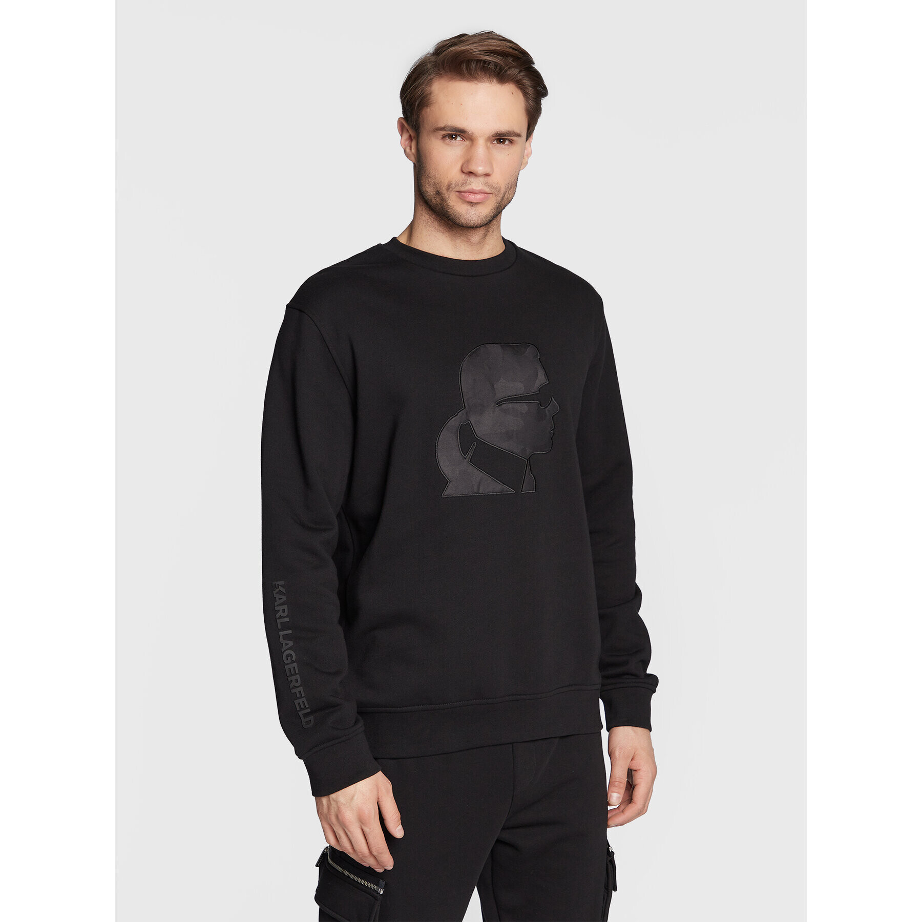 KARL LAGERFELD Суитшърт 705002 524910 Черен Regular Fit - Pepit.bg