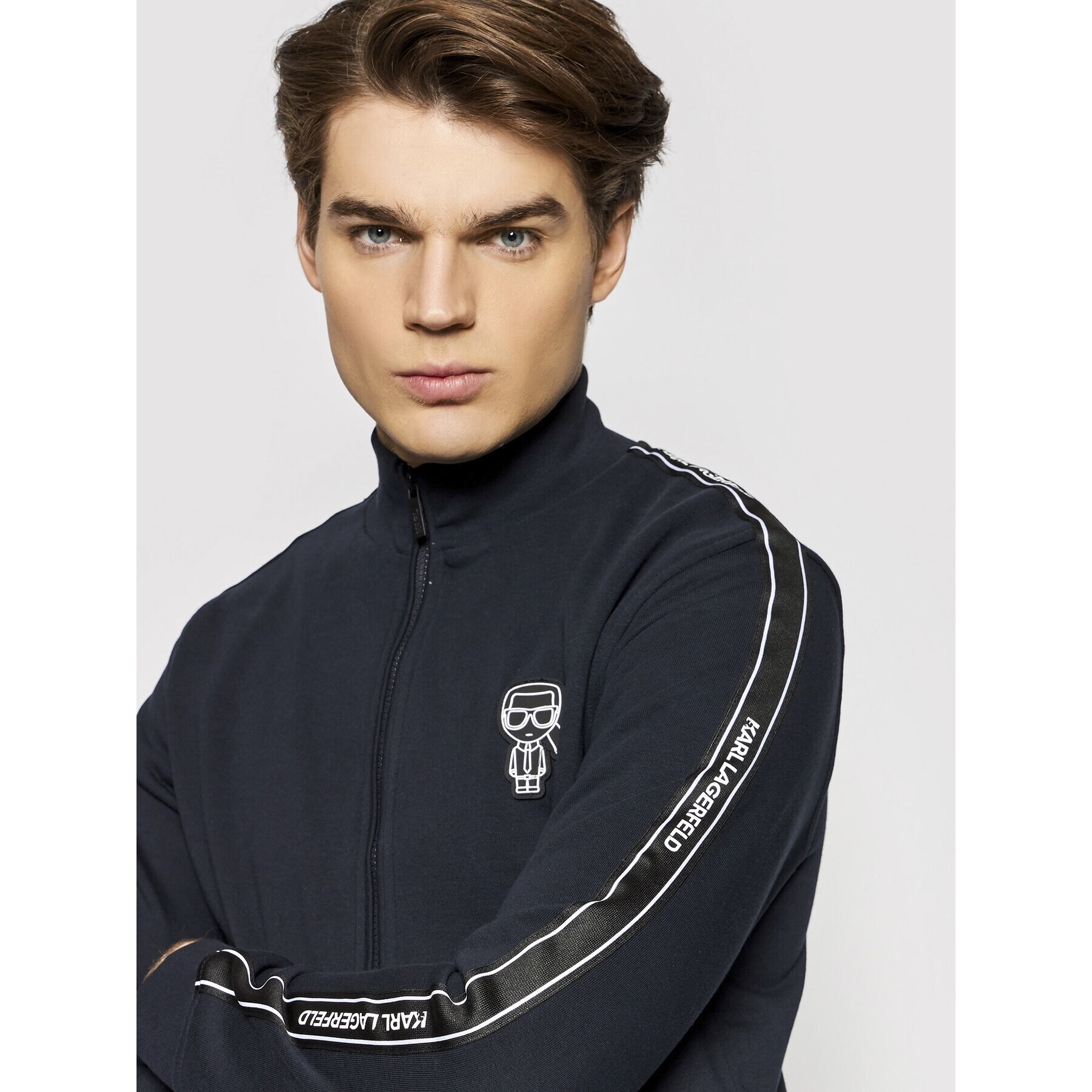 KARL LAGERFELD Суитшърт 705027 512910 Тъмносин Regular Fit - Pepit.bg