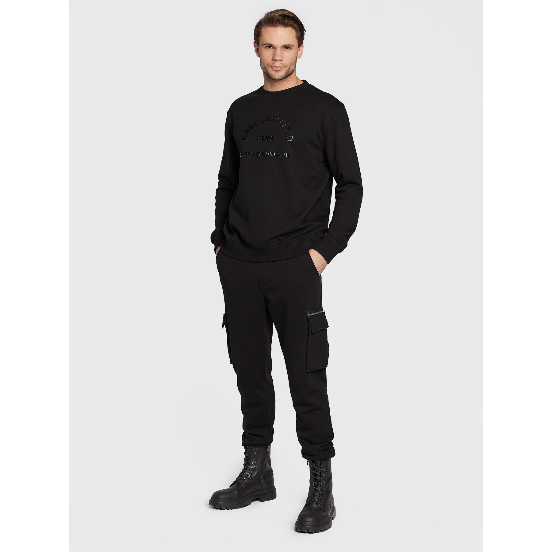 KARL LAGERFELD Суитшърт 705034 524910 Черен Regular Fit - Pepit.bg