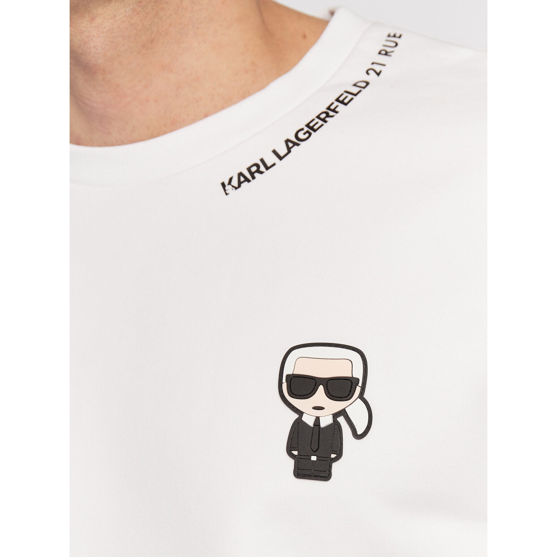 KARL LAGERFELD Суитшърт 705044 524910 Бял Regular Fit - Pepit.bg