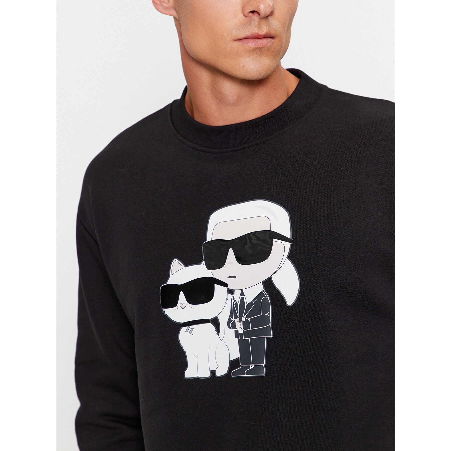 KARL LAGERFELD Суитшърт 705063 534940 Черен Regular Fit - Pepit.bg