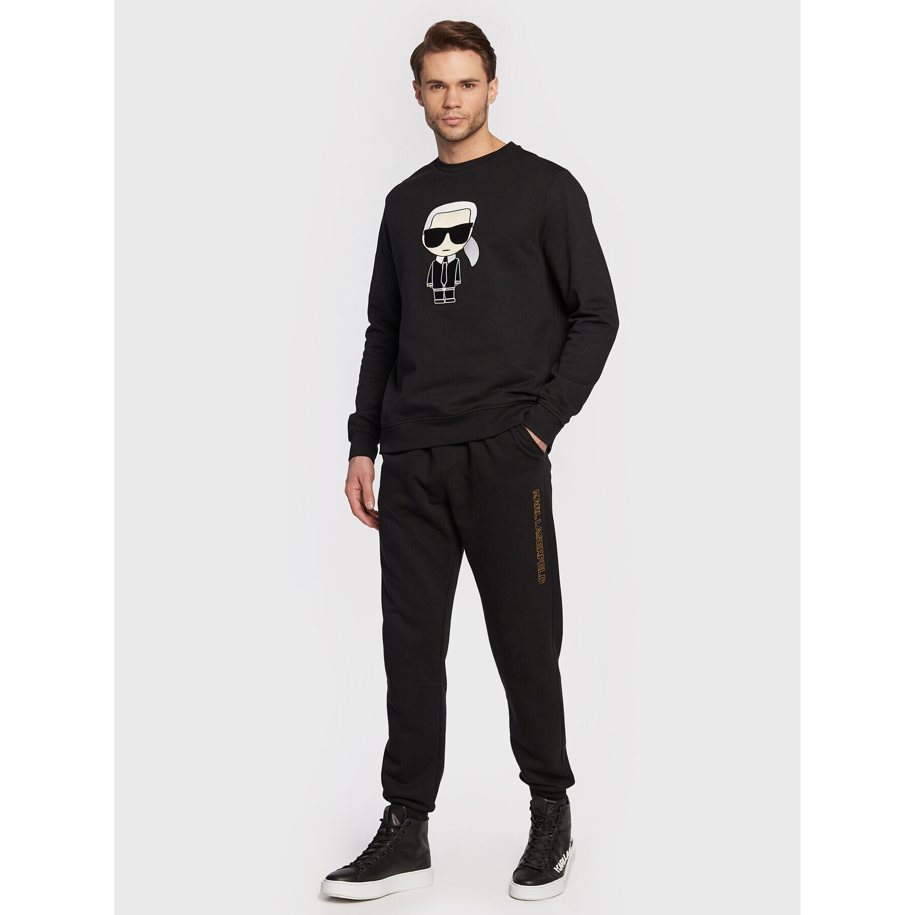 KARL LAGERFELD Суитшърт 705070 524950 Черен Regular Fit - Pepit.bg