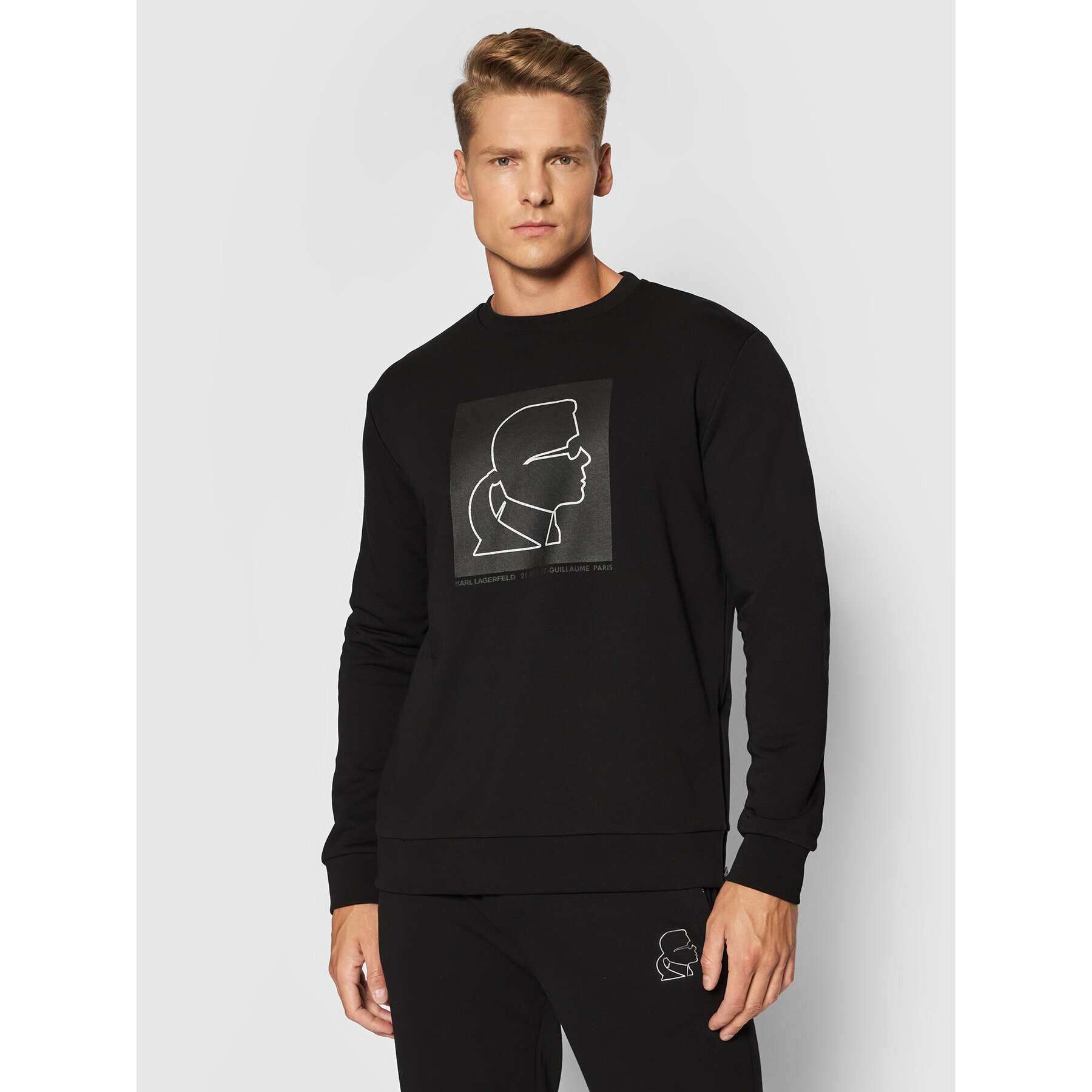 KARL LAGERFELD Суитшърт 705078 512900 Черен Regular Fit - Pepit.bg