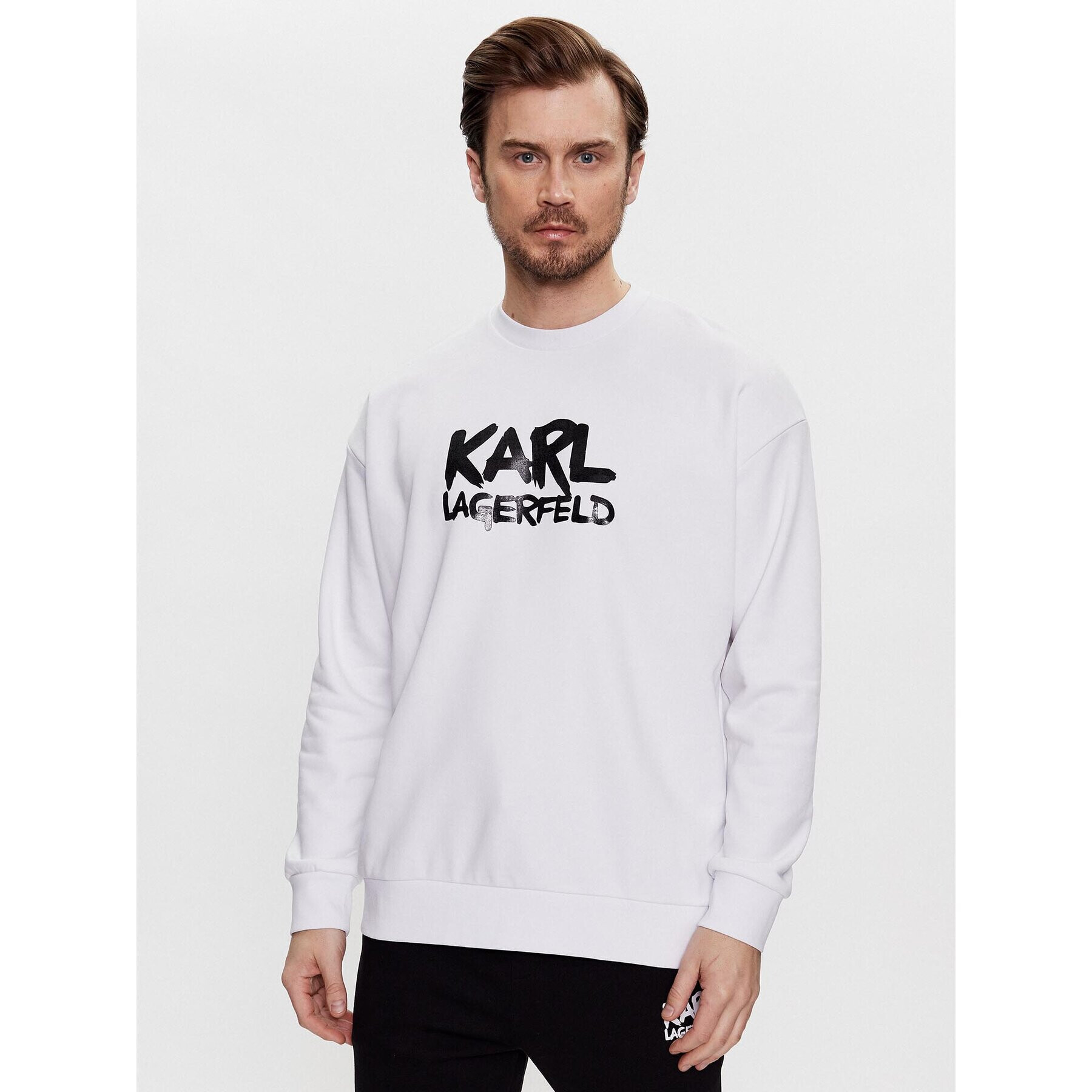 KARL LAGERFELD Суитшърт 705280 531900 Бял Regular Fit - Pepit.bg