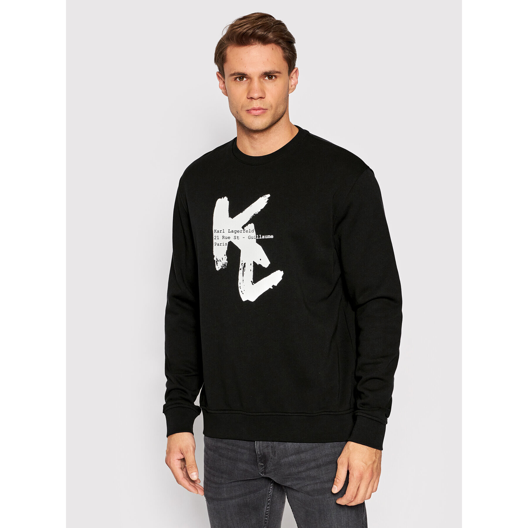 KARL LAGERFELD Суитшърт 705400 523900 Черен Regular Fit - Pepit.bg