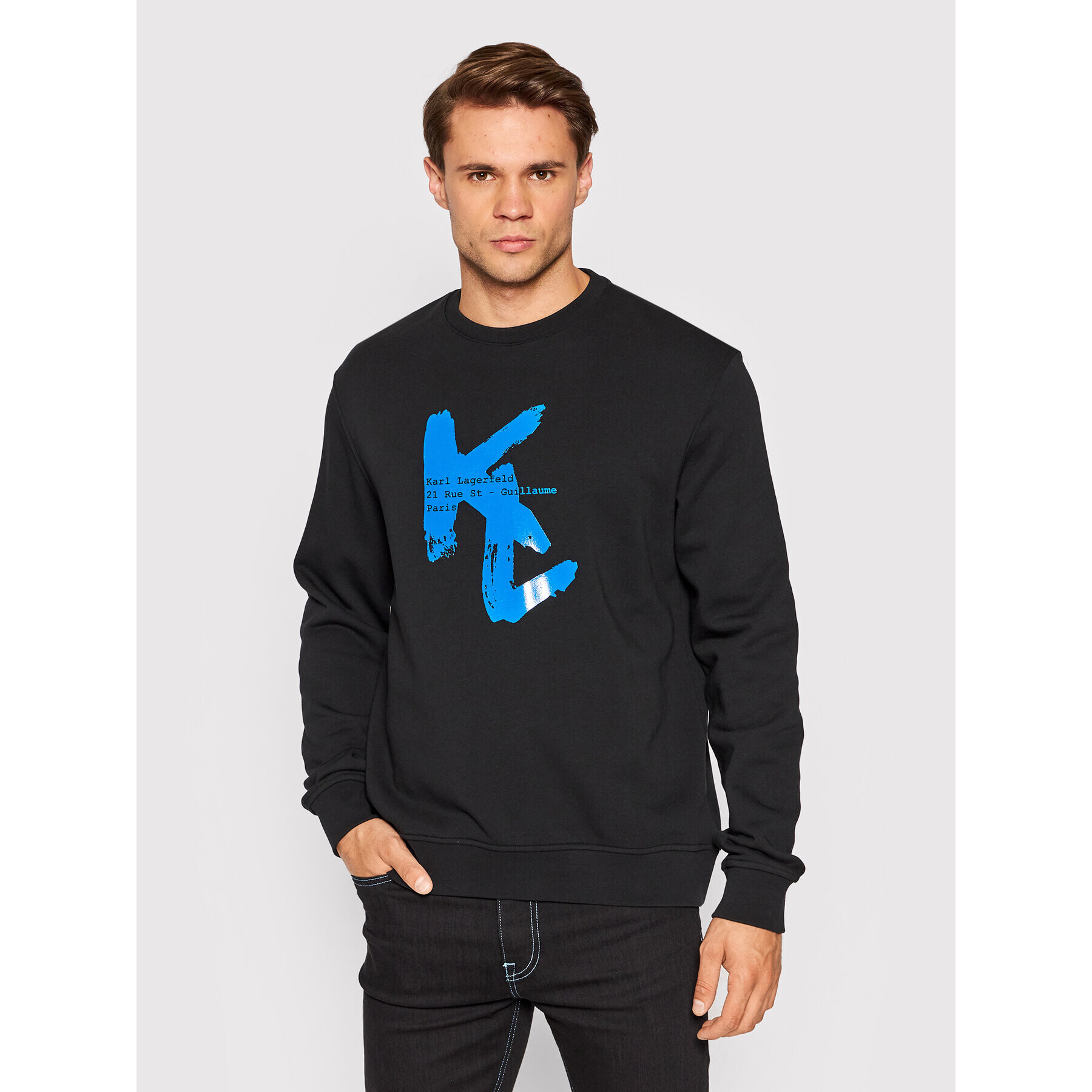 KARL LAGERFELD Суитшърт 705400 523900 Черен Regular Fit - Pepit.bg