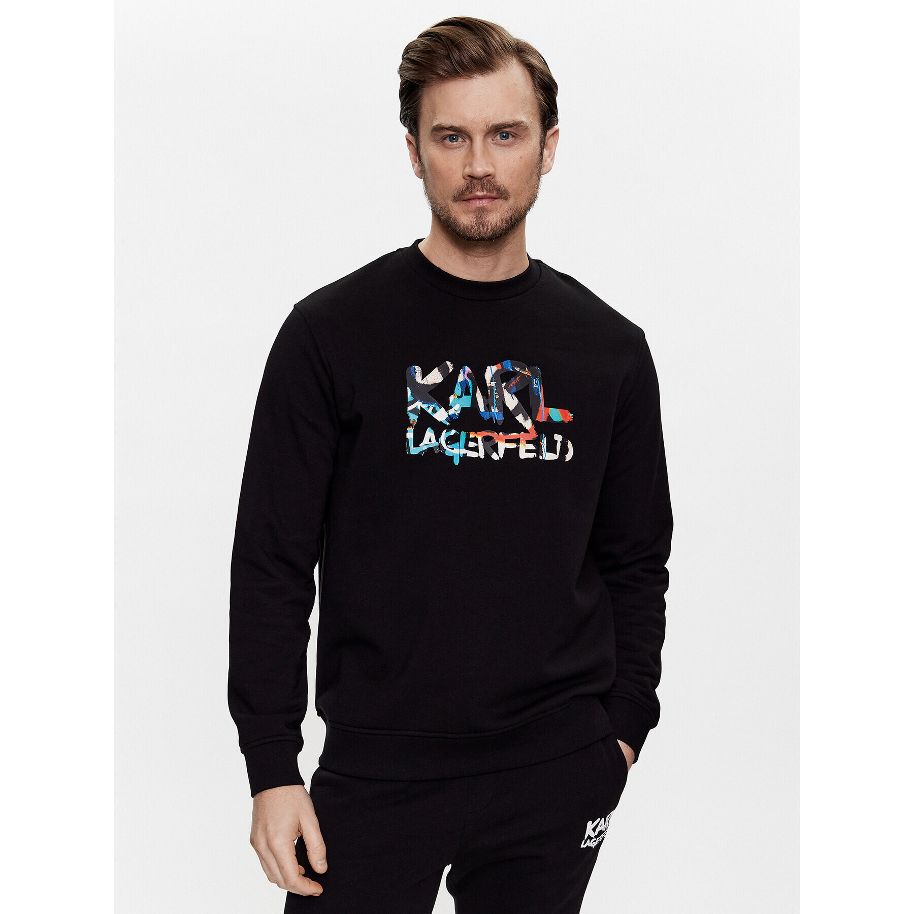 KARL LAGERFELD Суитшърт 705400 531900 Черен Regular Fit - Pepit.bg