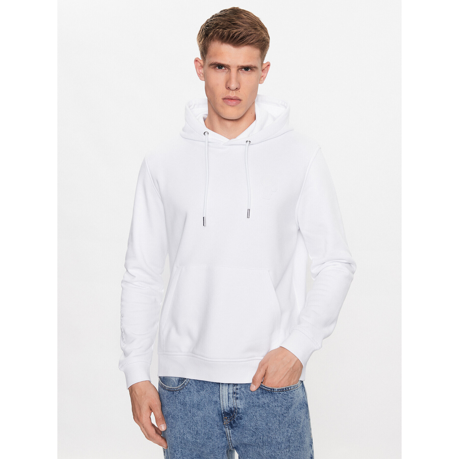 KARL LAGERFELD Суитшърт 705402 533910 Бял Regular Fit - Pepit.bg