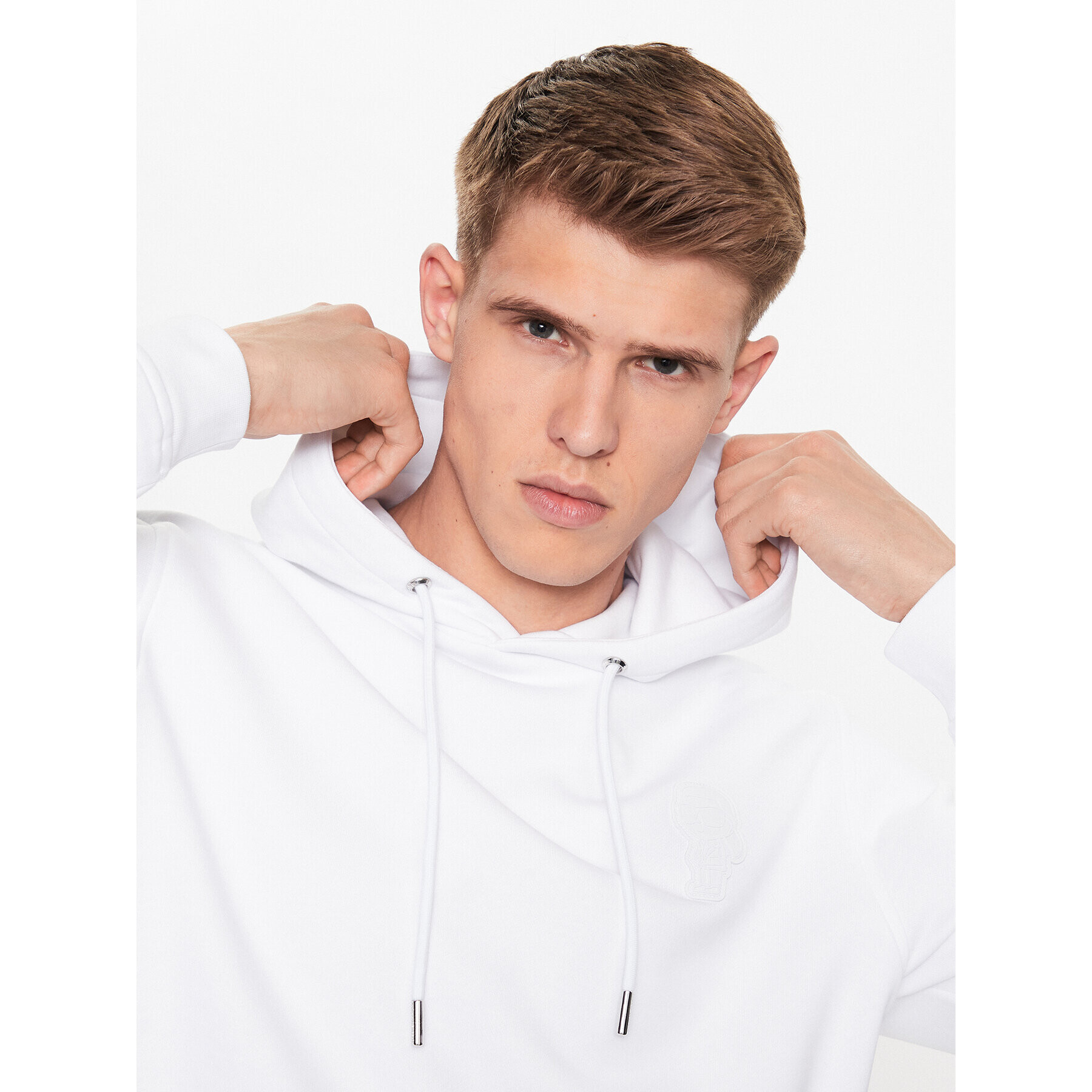 KARL LAGERFELD Суитшърт 705402 533910 Бял Regular Fit - Pepit.bg