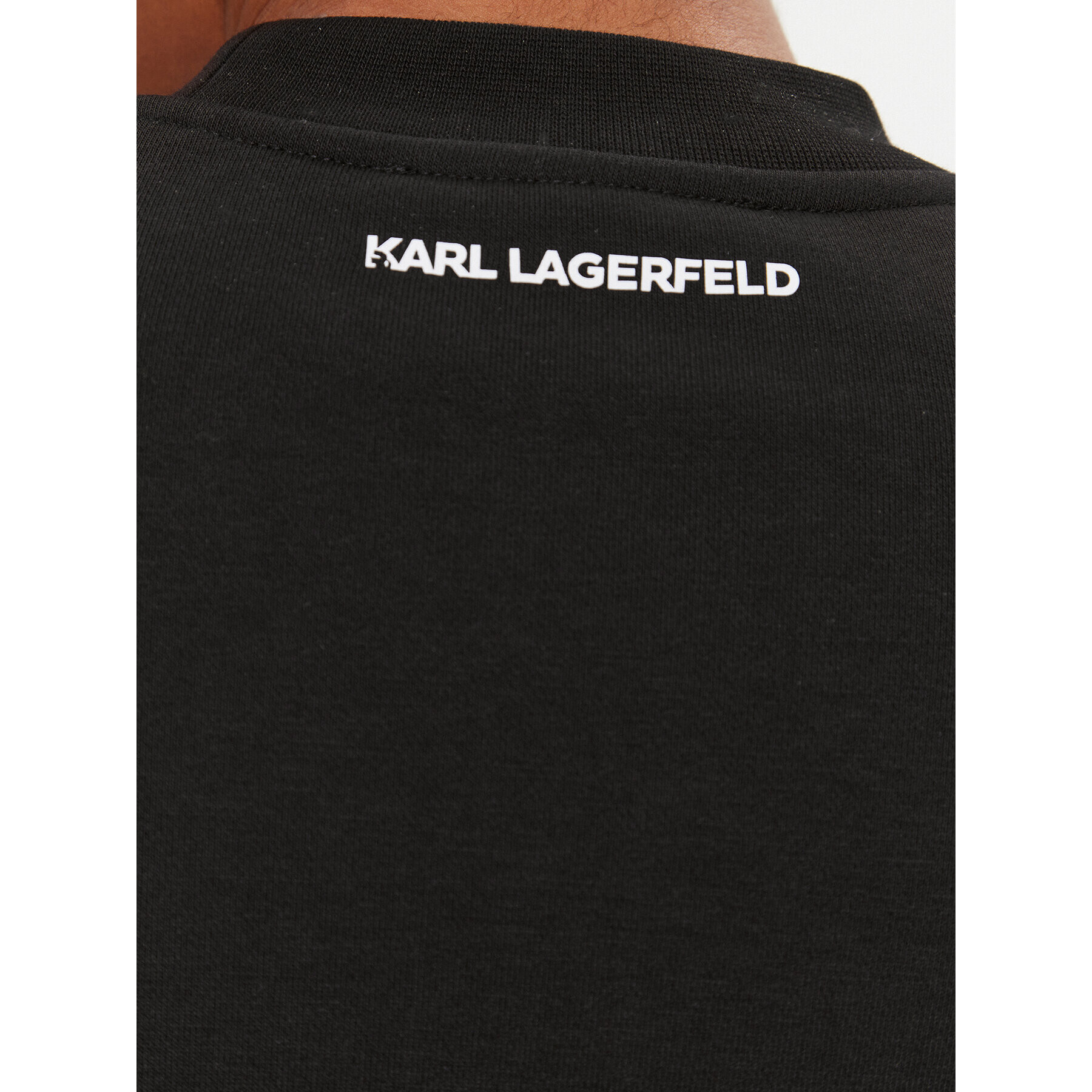 KARL LAGERFELD Суитшърт Bag 236W1807 Черен Regular Fit - Pepit.bg