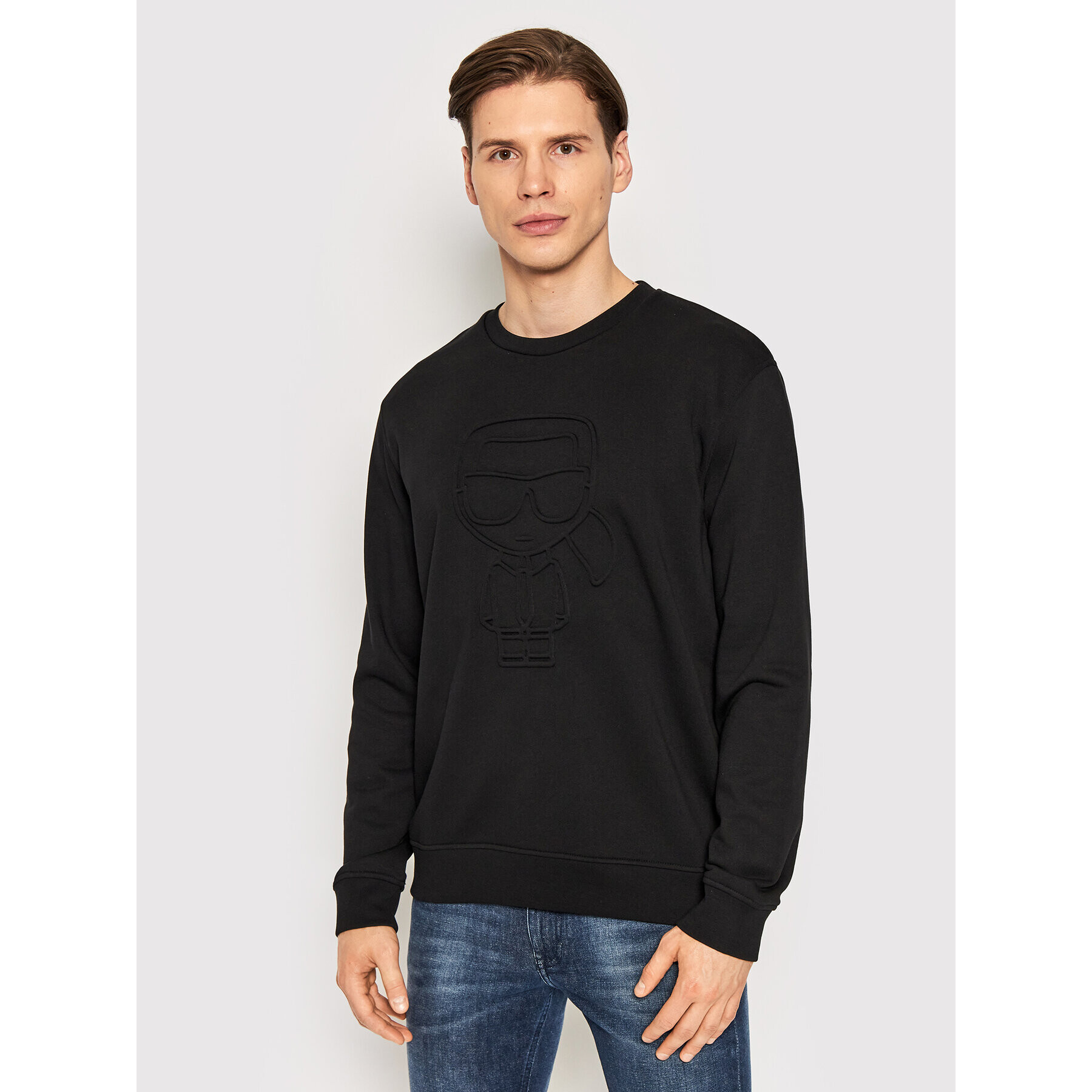 KARL LAGERFELD Суитшърт Crew Neck 705053 521900 Черен Relaxed Fit - Pepit.bg