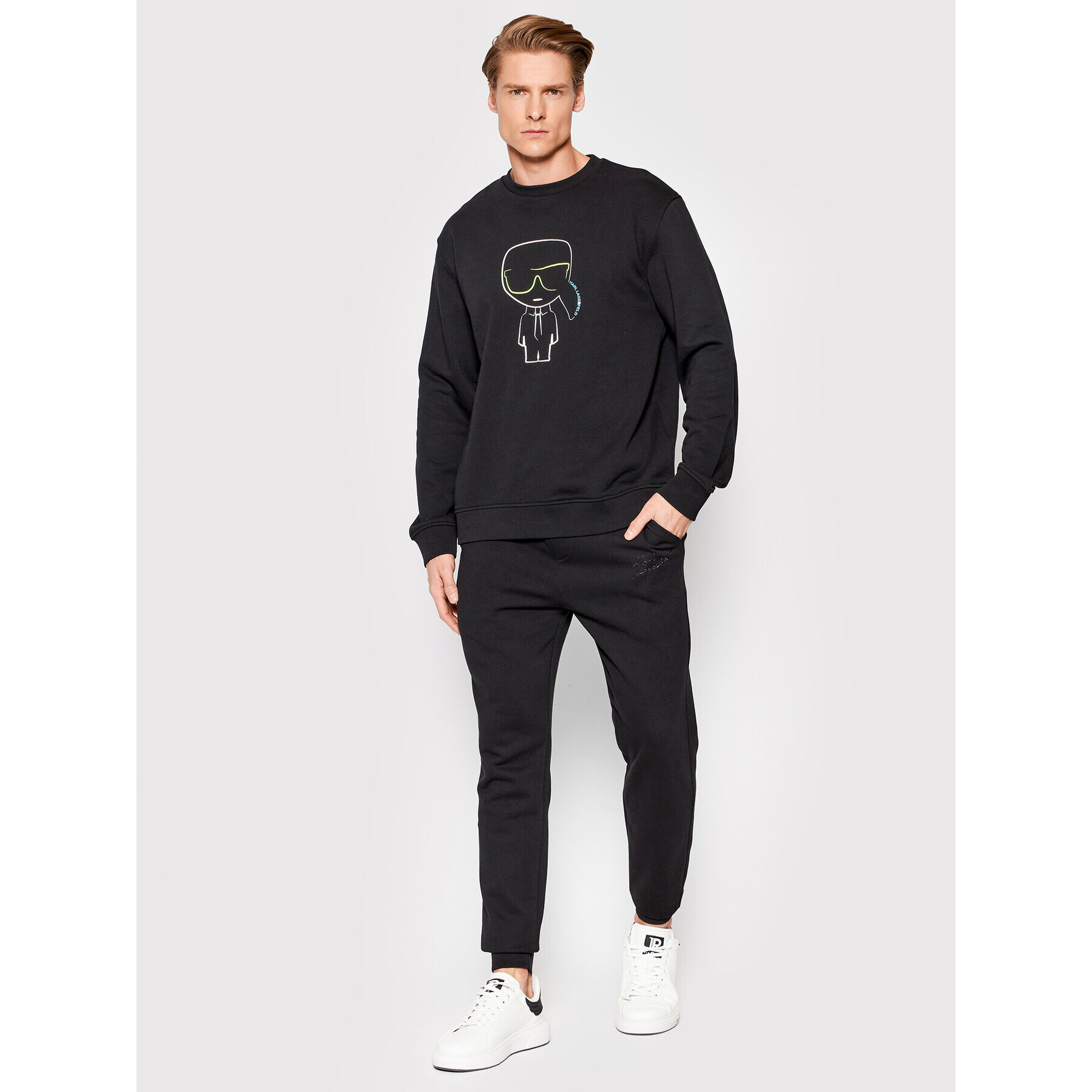 KARL LAGERFELD Суитшърт Crew Neck 705425 521900 Черен Regular Fit - Pepit.bg