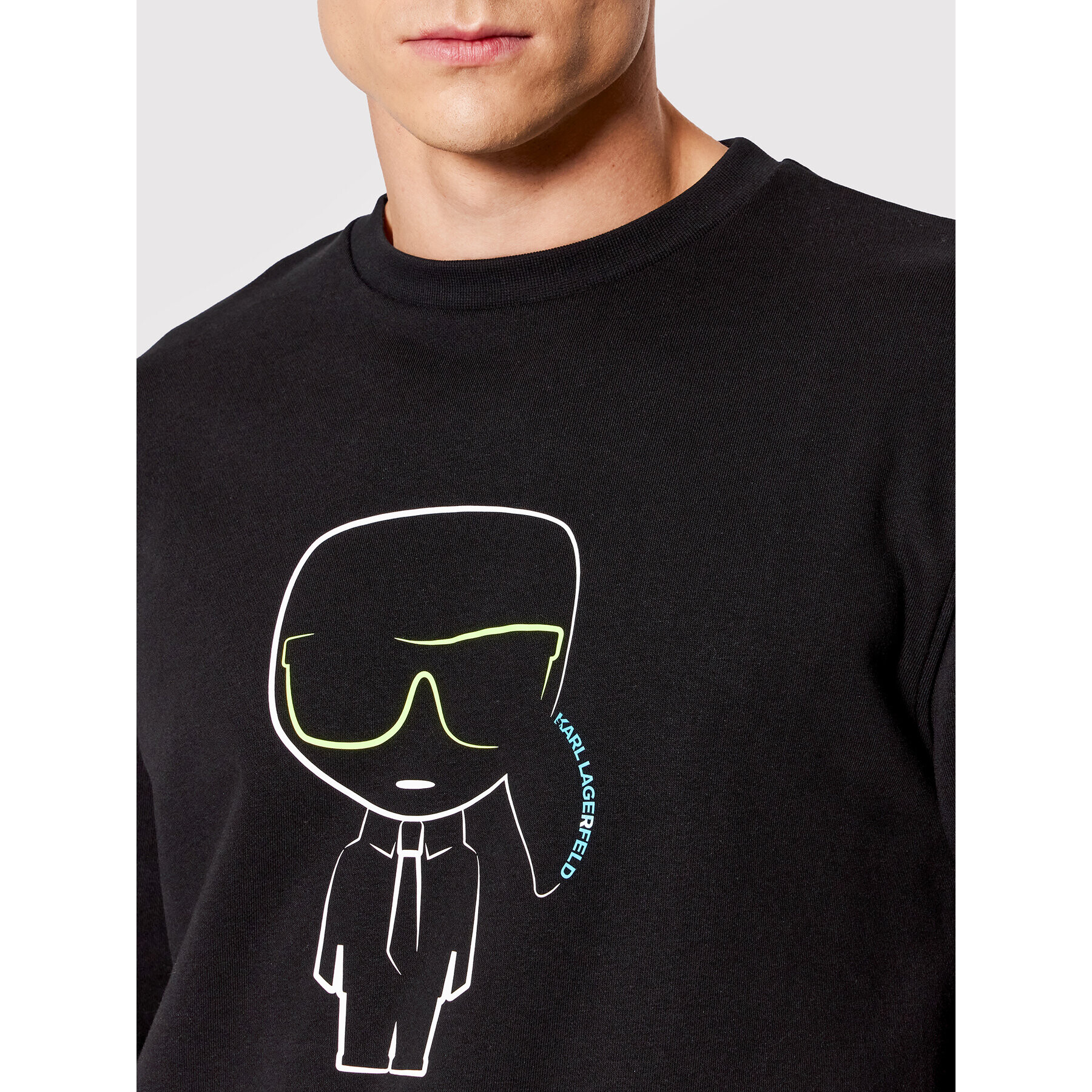 KARL LAGERFELD Суитшърт Crew Neck 705425 521900 Черен Regular Fit - Pepit.bg