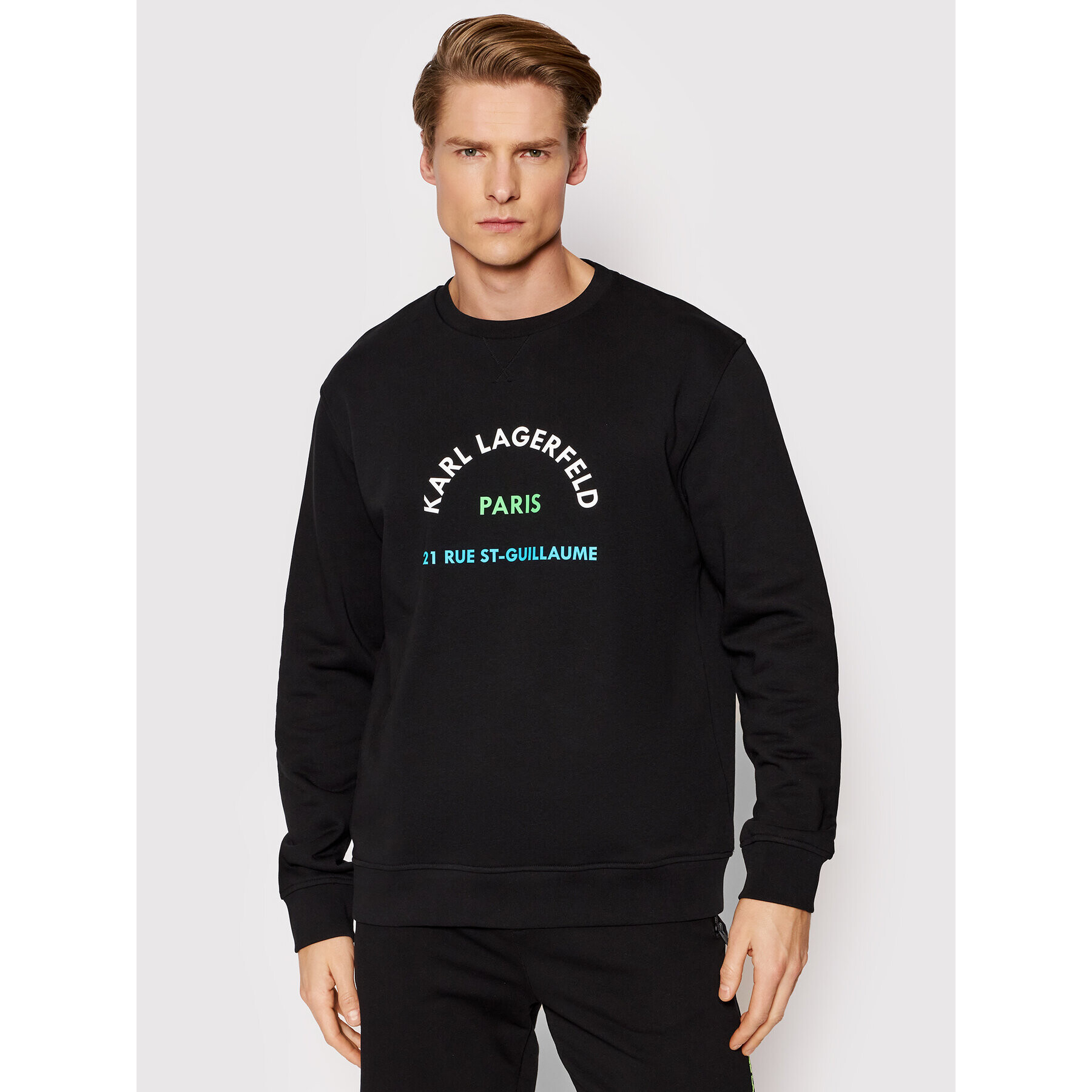 KARL LAGERFELD Суитшърт Crew Neck 705428 521900 Черен Regular Fit - Pepit.bg