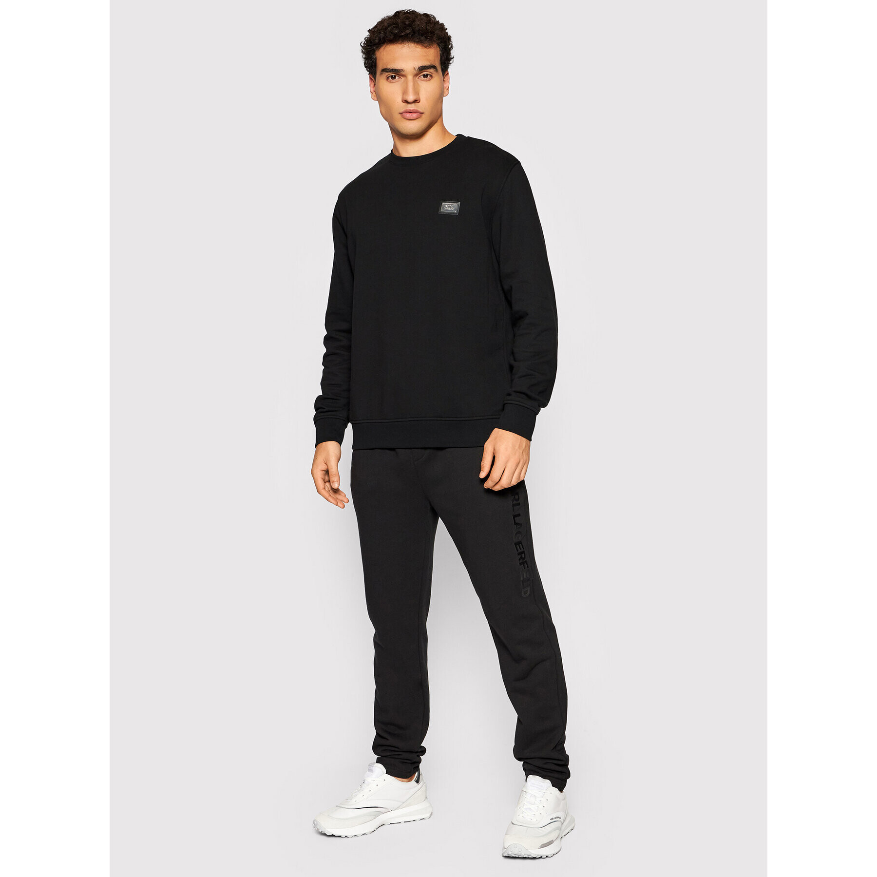 KARL LAGERFELD Суитшърт Crewneck 705048 512910 Черен Regular Fit - Pepit.bg