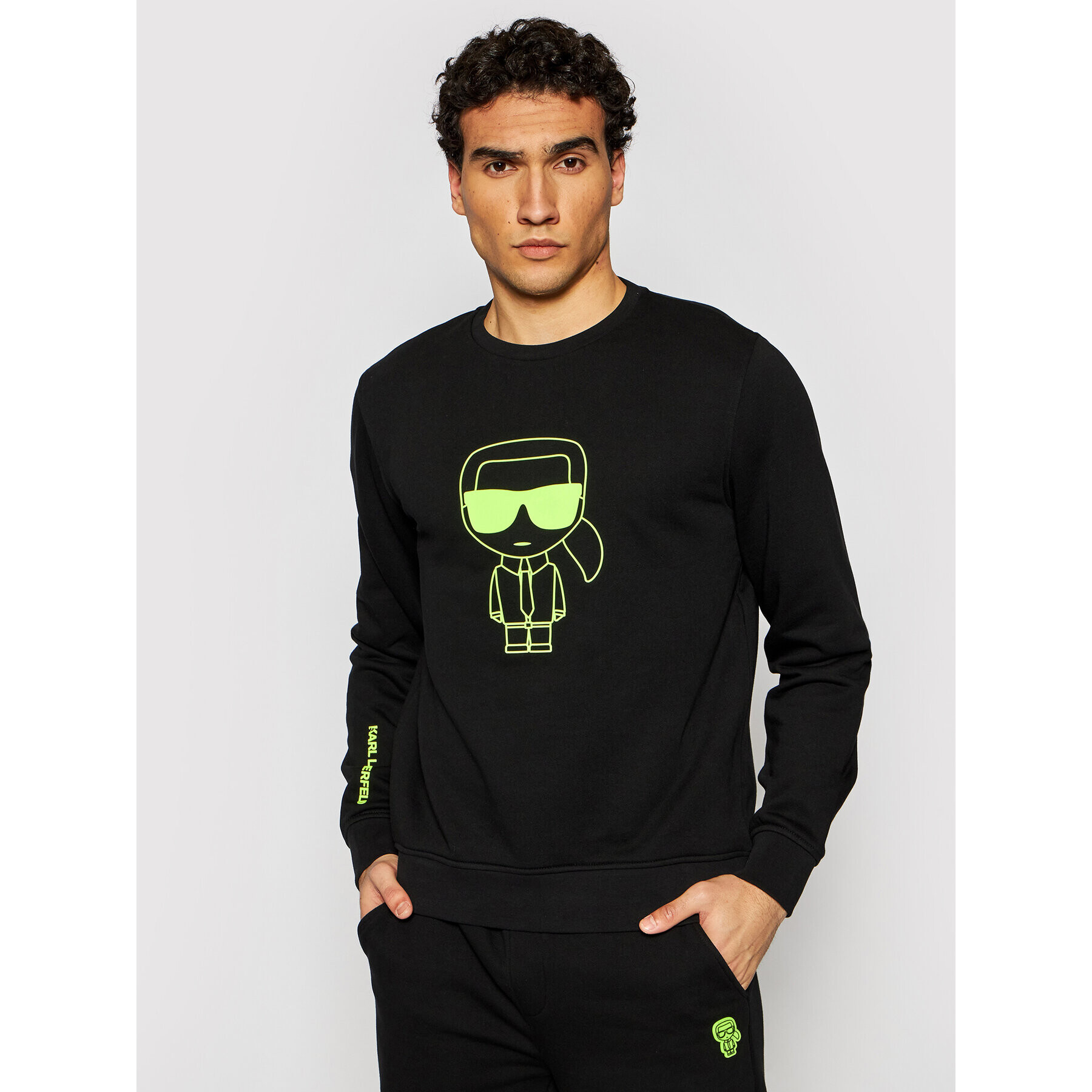 KARL LAGERFELD Суитшърт Crewneck 705096 511910 Черен Regular Fit - Pepit.bg