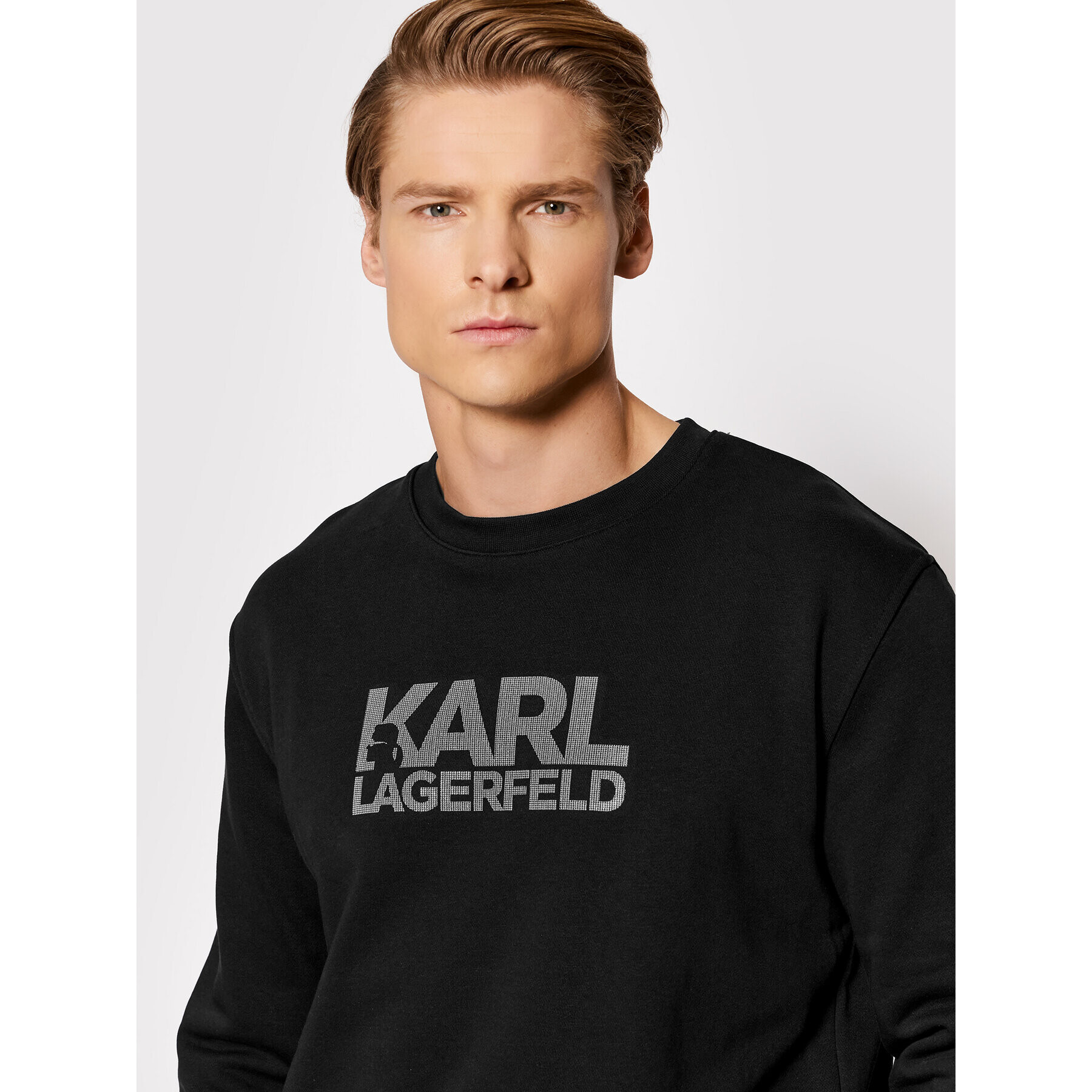 KARL LAGERFELD Суитшърт Crewneck 705400 521900 Черен Regular Fit - Pepit.bg