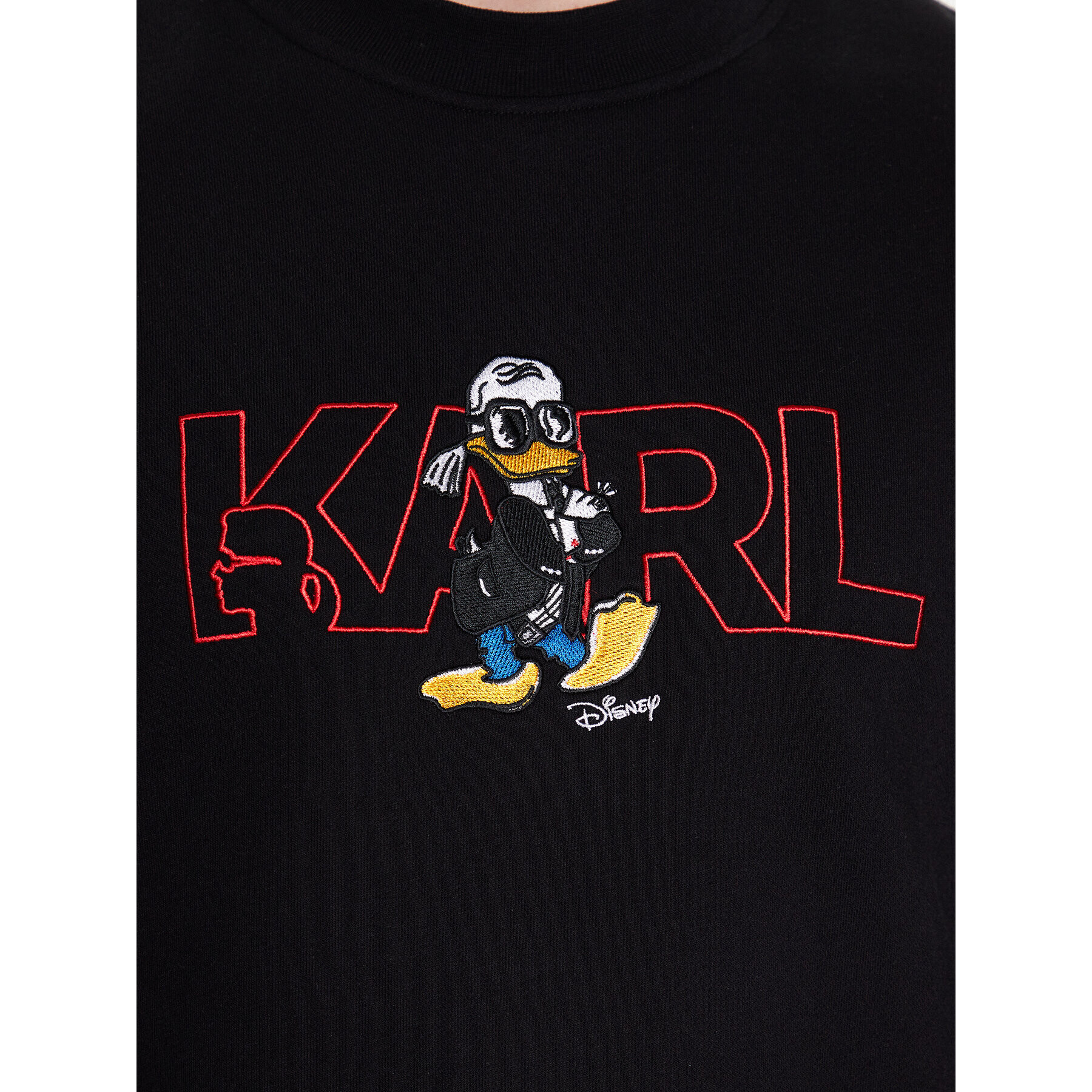 KARL LAGERFELD Суитшърт DISNEY Logo 705098 532930 Черен Regular Fit - Pepit.bg