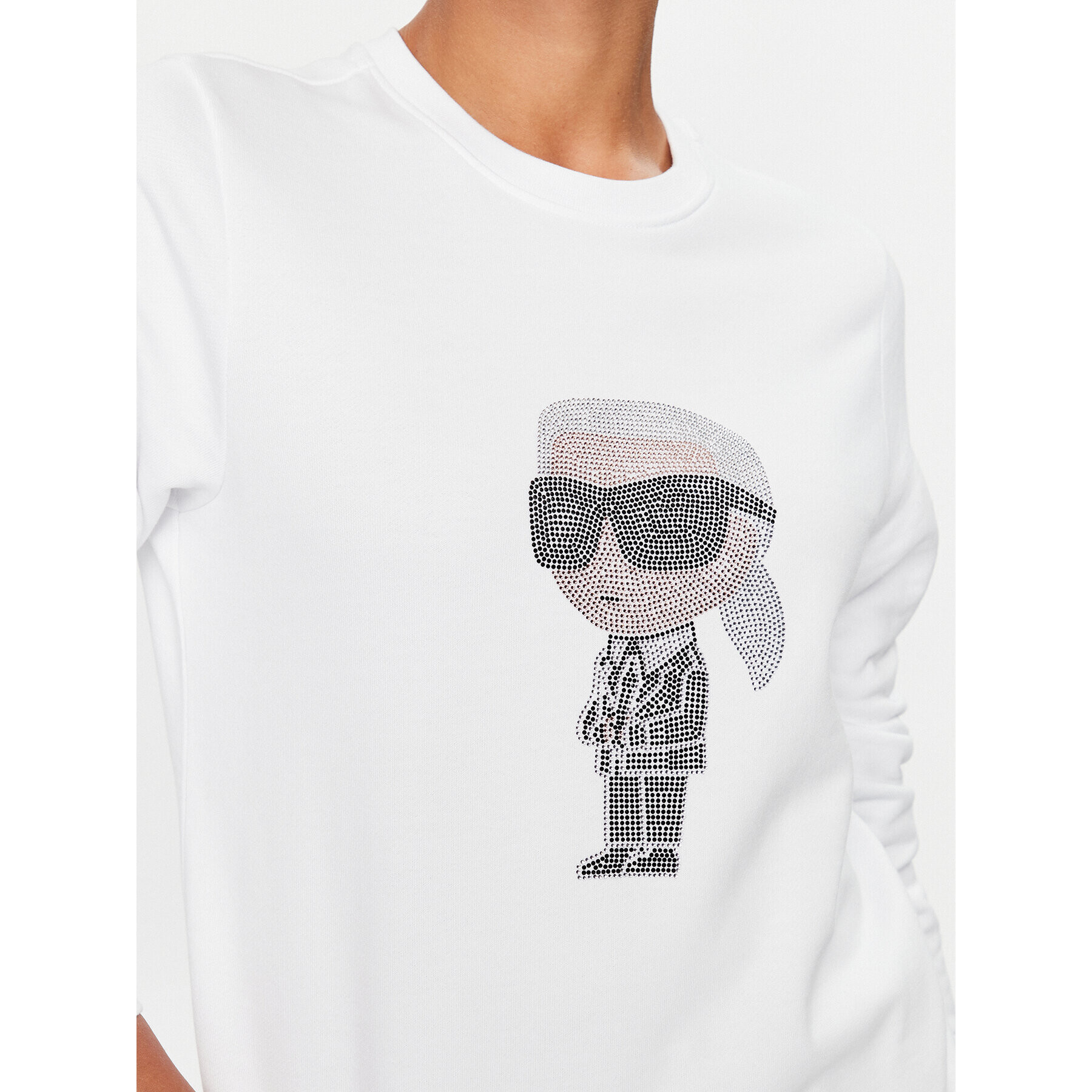 KARL LAGERFELD Суитшърт Ikonik 2.0 230W1870 Бял Regular Fit - Pepit.bg