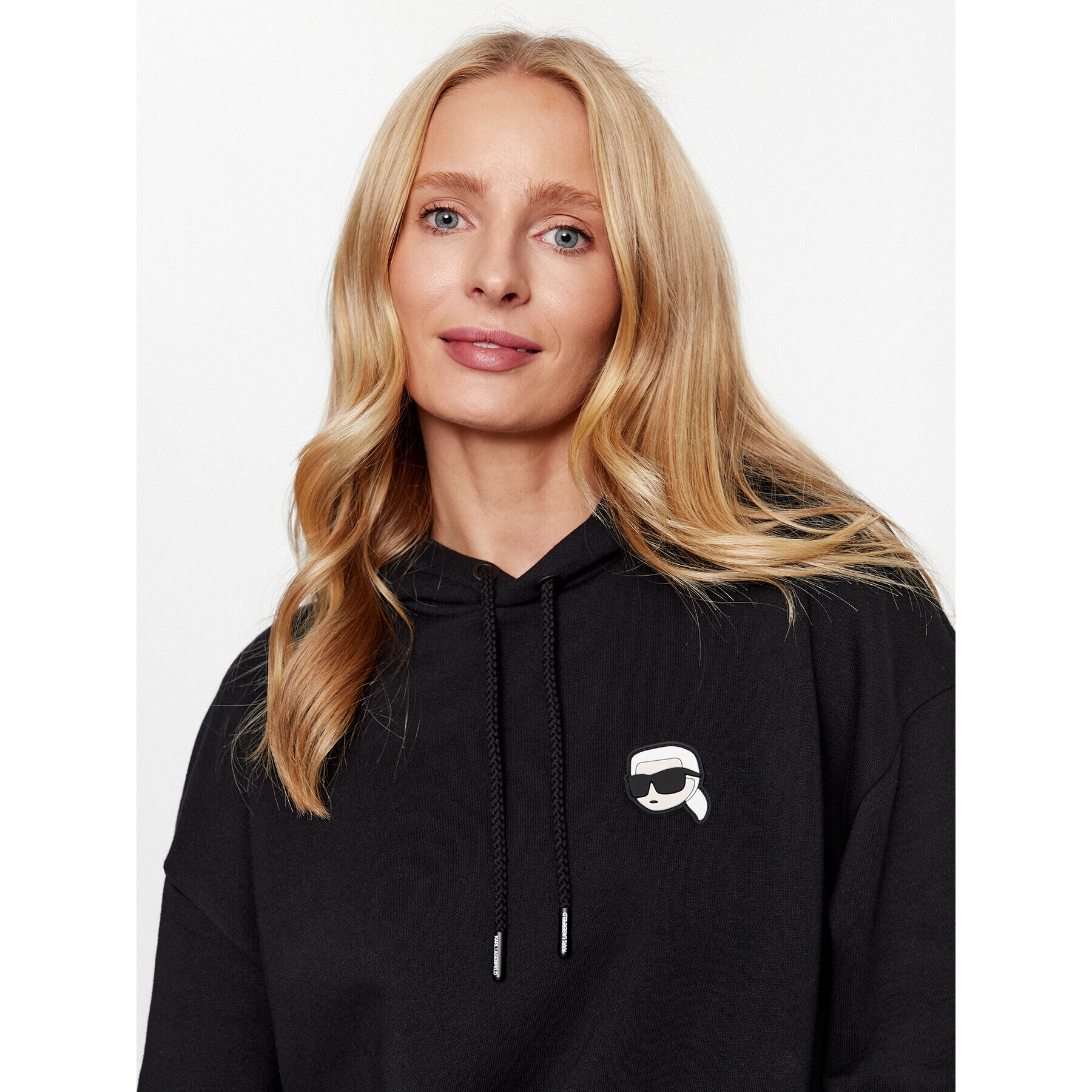 KARL LAGERFELD Суитшърт Ikonik 2.0 236W1802 Черен Regular Fit - Pepit.bg