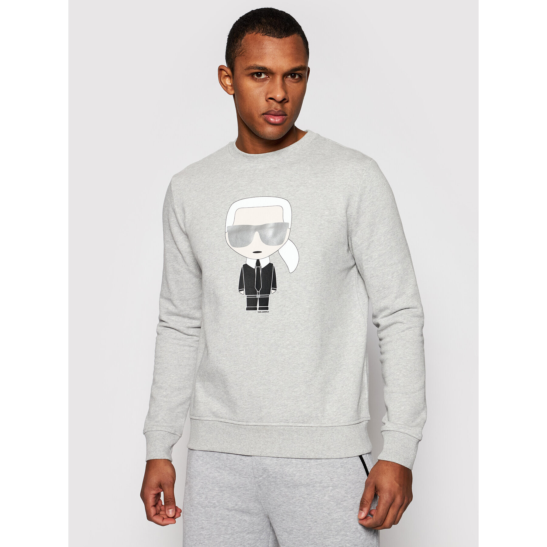 KARL LAGERFELD Суитшърт Ikonik 705061 511951 Сив Regular Fit - Pepit.bg