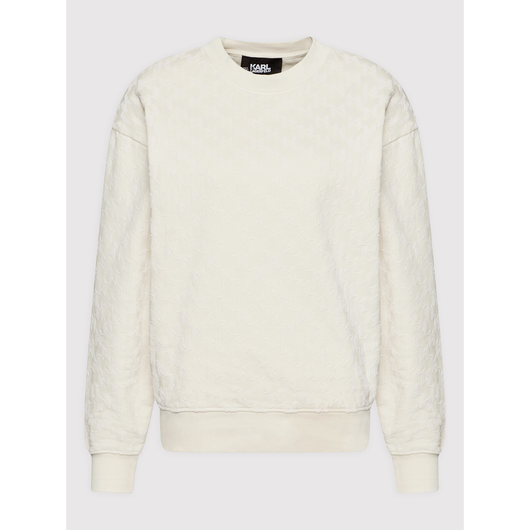 KARL LAGERFELD Суитшърт Monogram 216W1883 Бежов Regular Fit - Pepit.bg