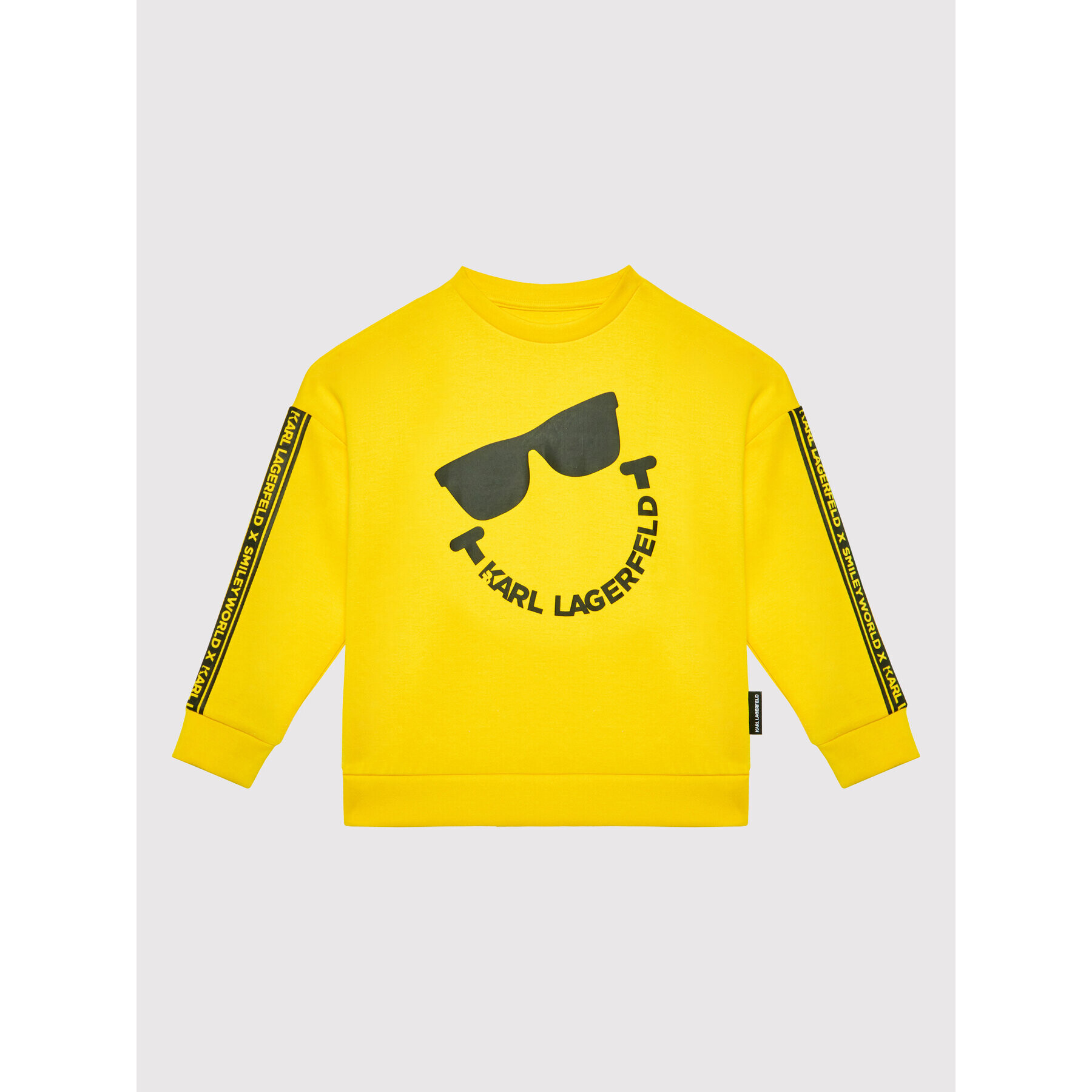 KARL LAGERFELD Суитшърт SMILEY WORLD Z25354 S Жълт Regular Fit - Pepit.bg