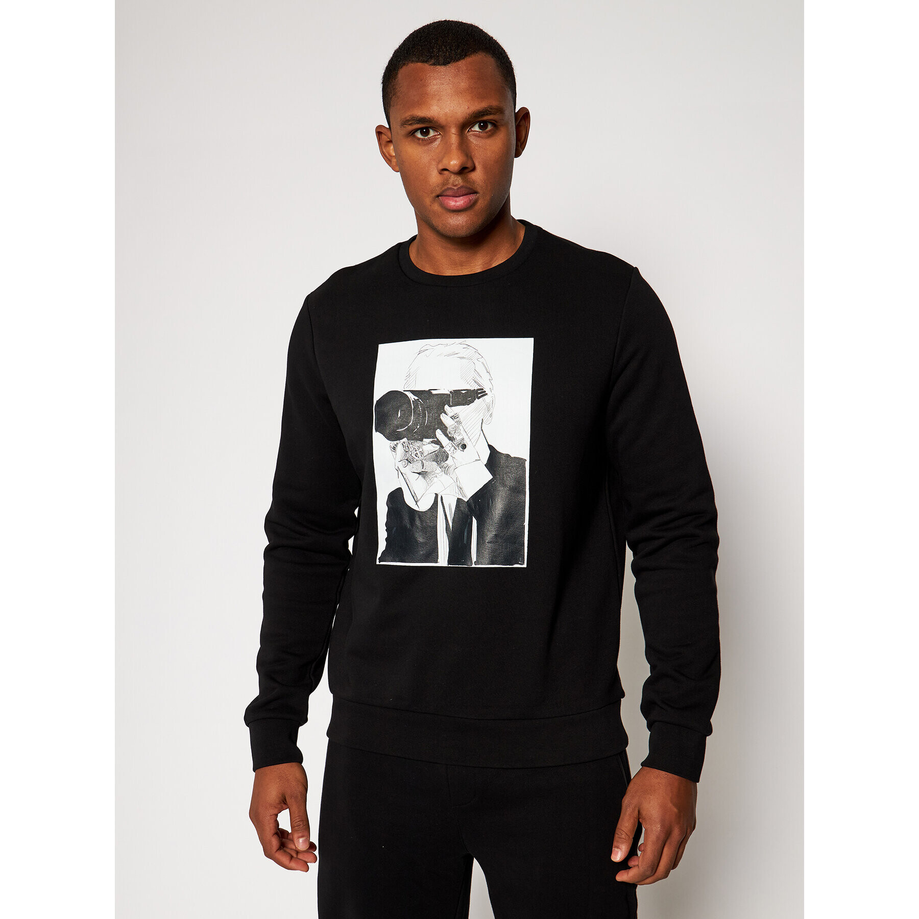 KARL LAGERFELD Суитшърт Sweat 705036 502910 Черен Regular Fit - Pepit.bg