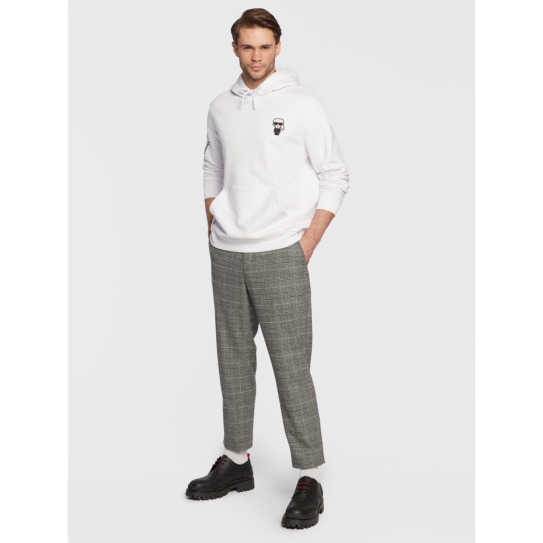 KARL LAGERFELD Суитшърт Sweat 705045 524910 Бял Regular Fit - Pepit.bg