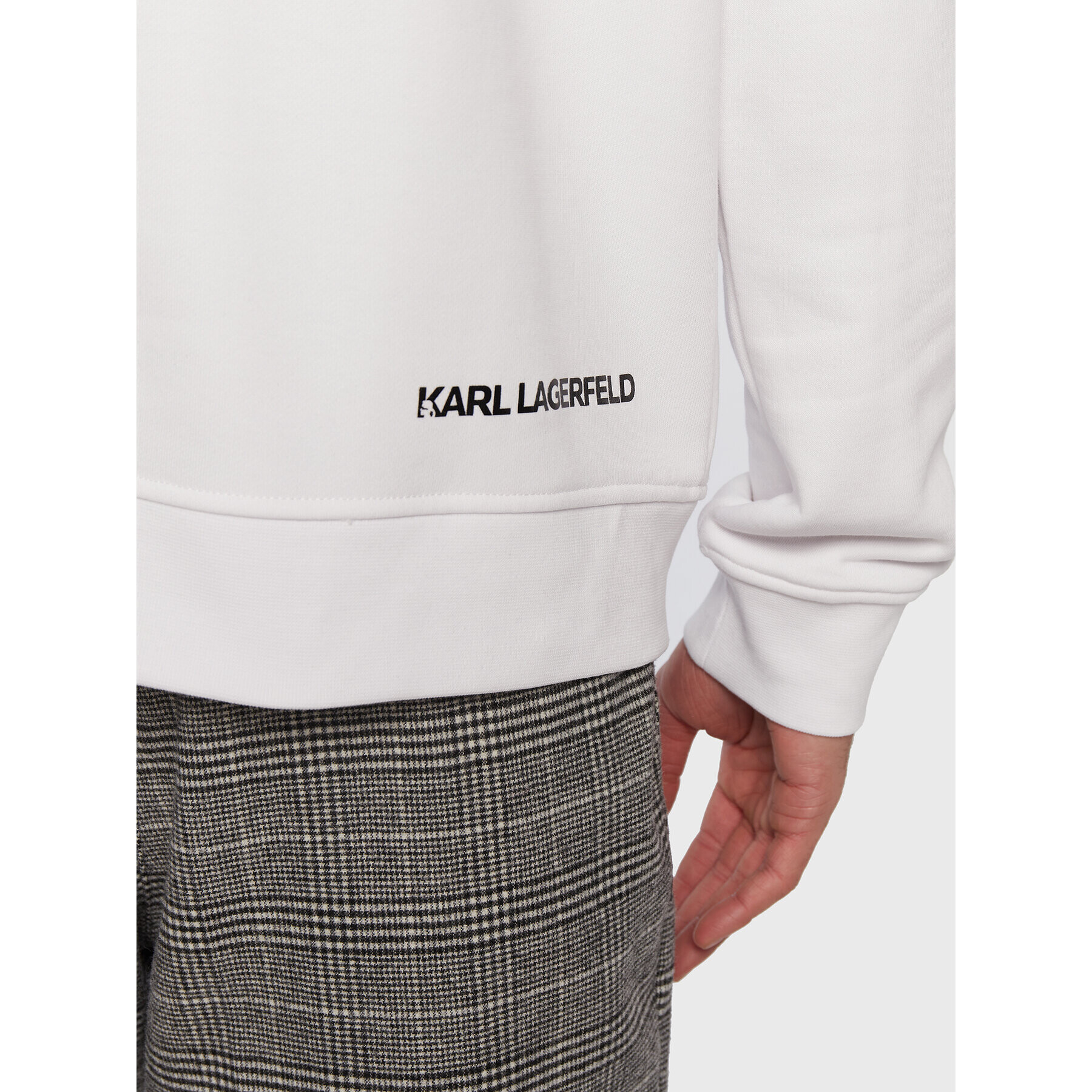 KARL LAGERFELD Суитшърт Sweat 705045 524910 Бял Regular Fit - Pepit.bg