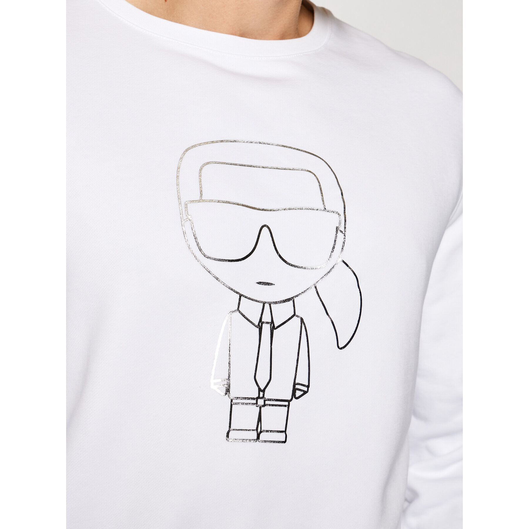 KARL LAGERFELD Суитшърт Sweat 705080 511900 Бял Regular Fit - Pepit.bg