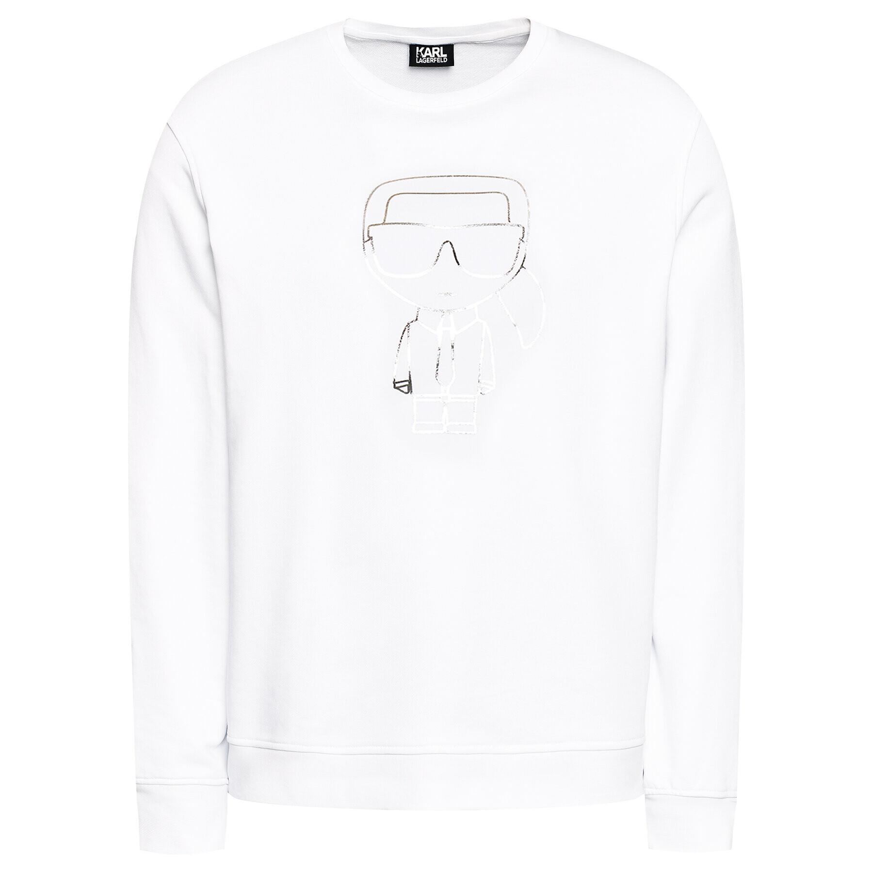 KARL LAGERFELD Суитшърт Sweat 705080 511900 Бял Regular Fit - Pepit.bg