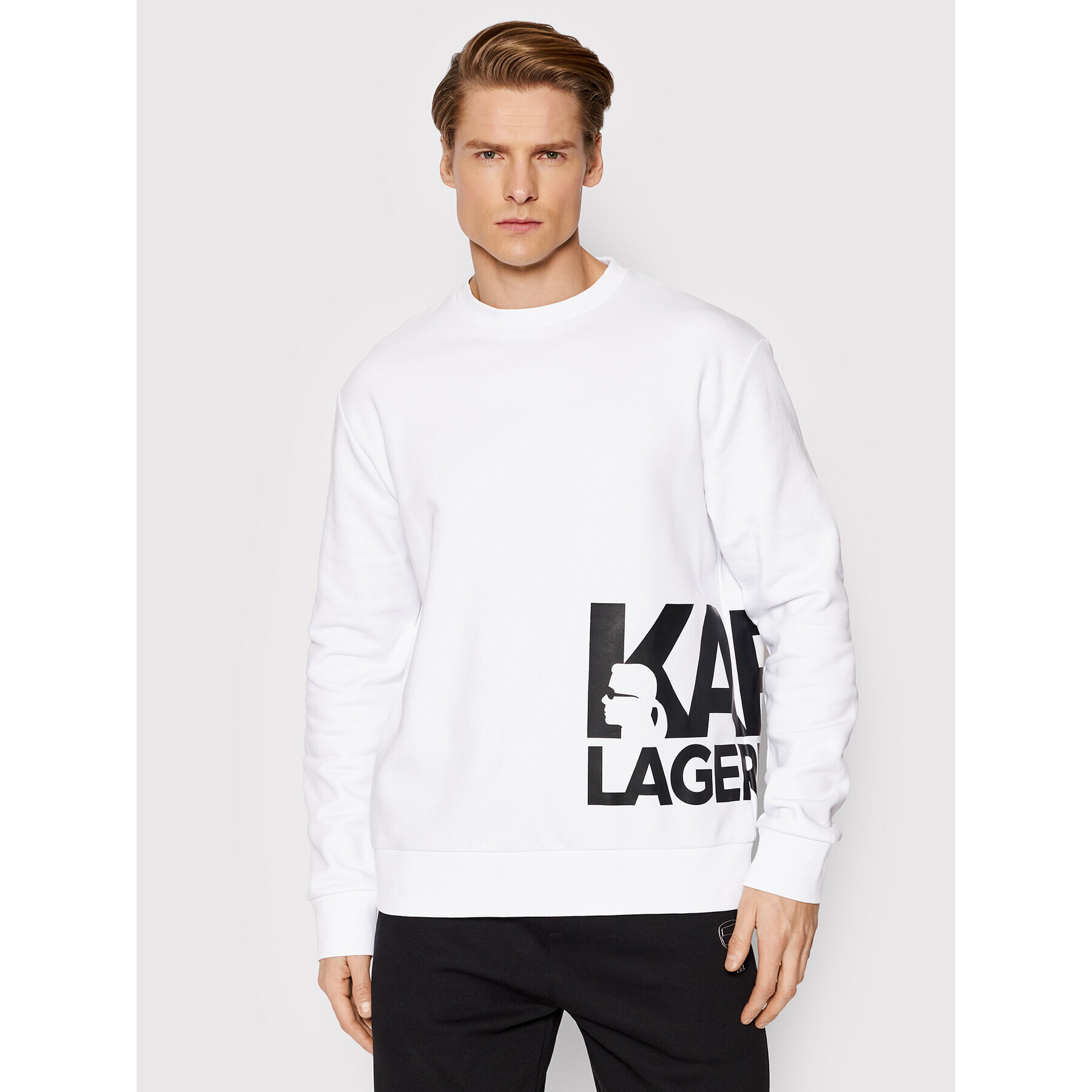 KARL LAGERFELD Суитшърт Sweat 705084 521900 Бял Regular Fit - Pepit.bg