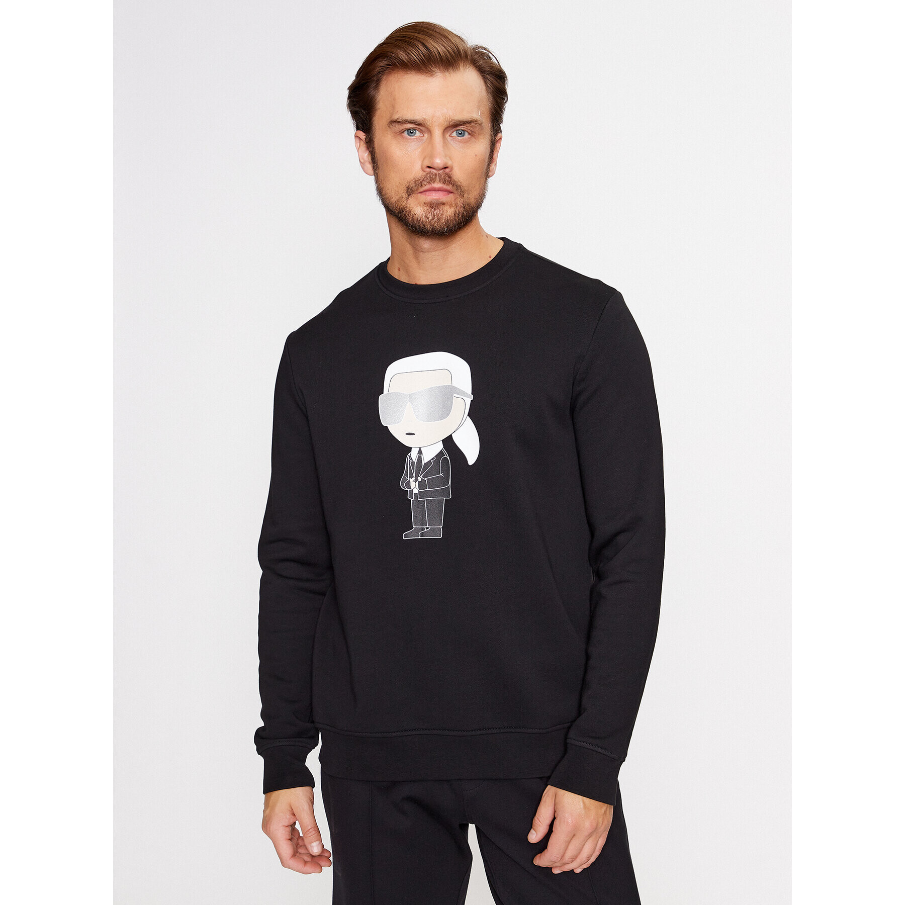 KARL LAGERFELD Суитшърт Sweat Crewneck 705071 500951 Черен Regular Fit - Pepit.bg