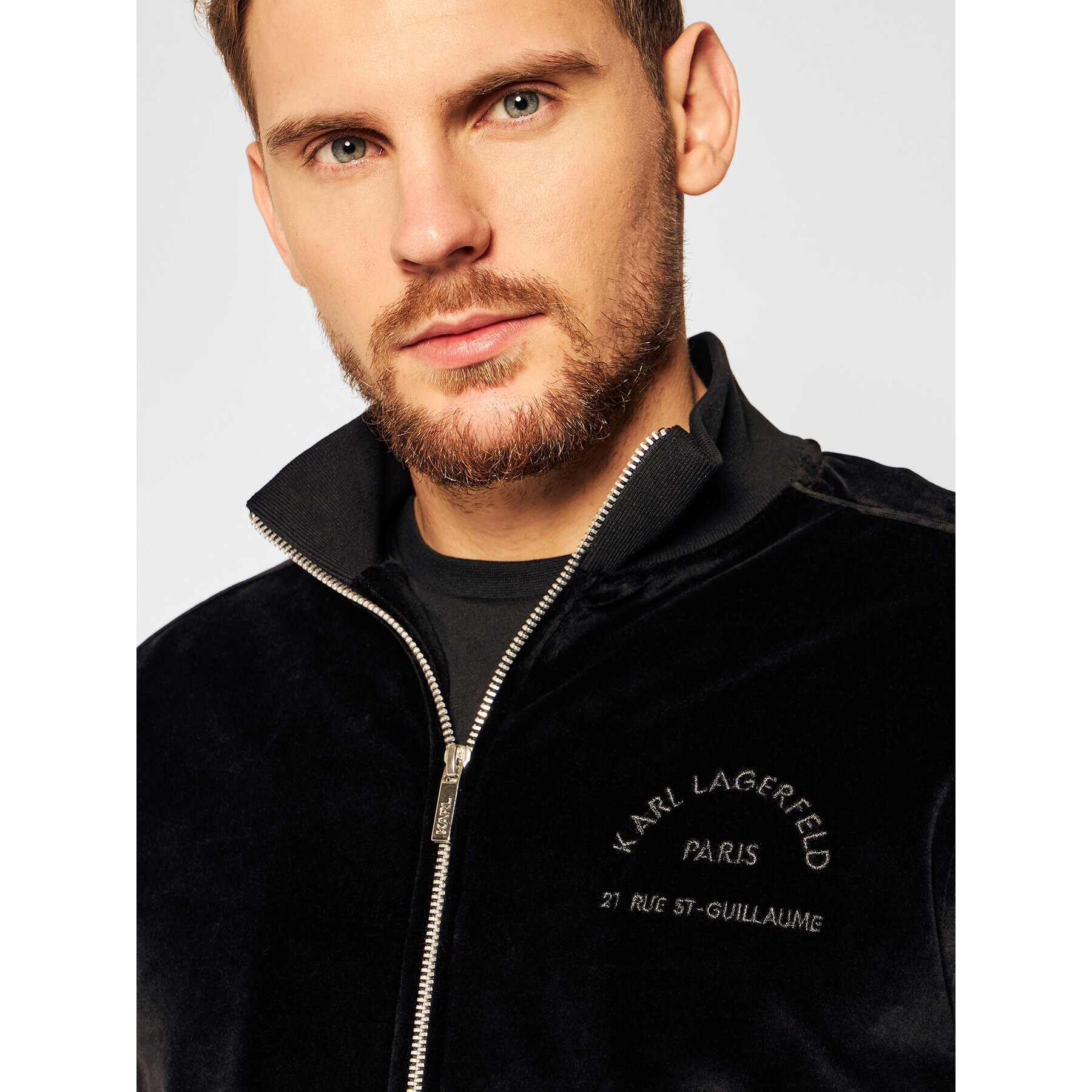 KARL LAGERFELD Суитшърт Sweat Zip 705029 502912 Черен Regular Fit - Pepit.bg