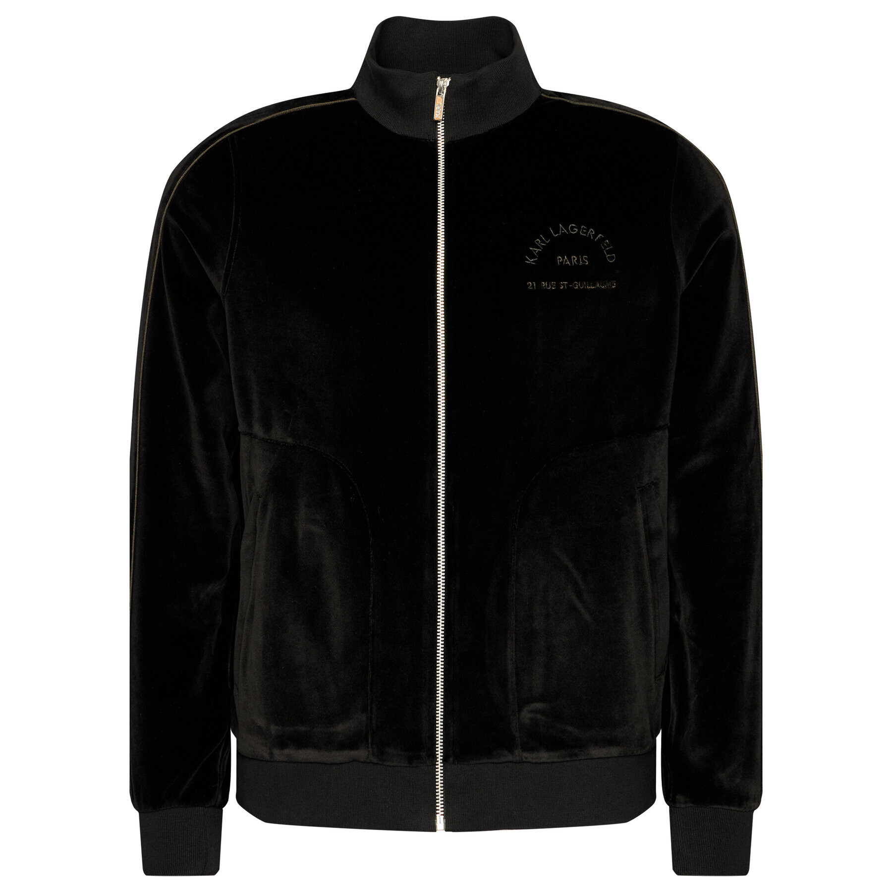 KARL LAGERFELD Суитшърт Sweat Zip 705029 502912 Черен Regular Fit - Pepit.bg